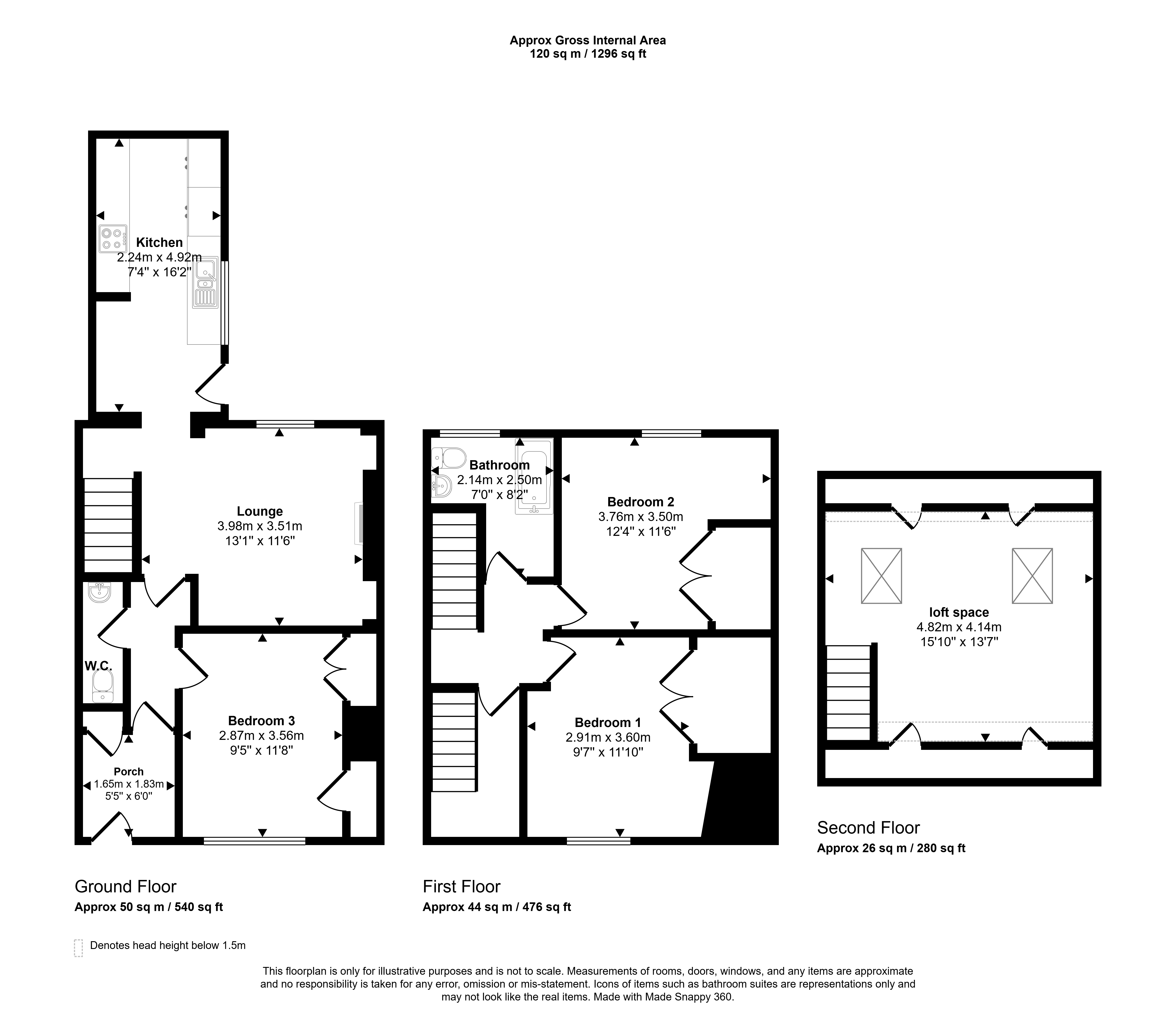 1, Ethel Terrace, Rowlands Gill floorplan