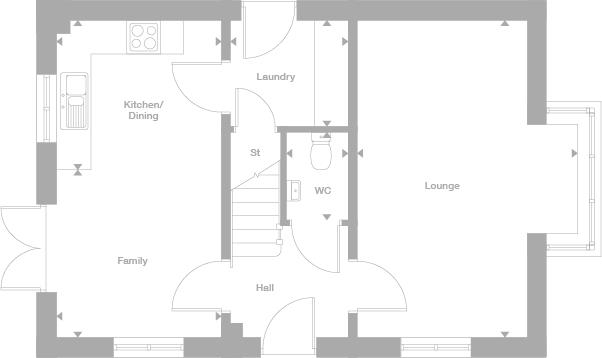 131, Woodhead Road, Honley floorplan
