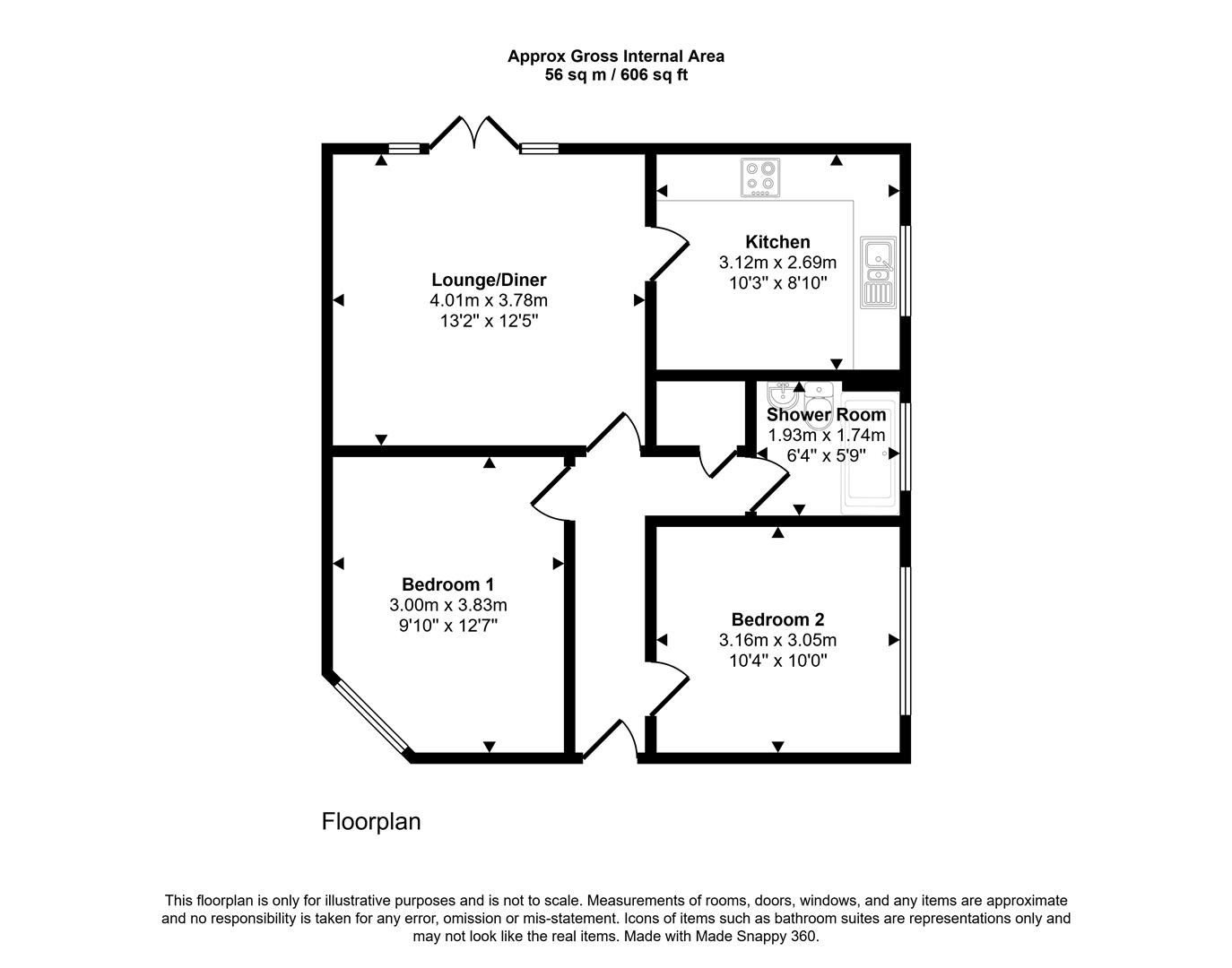 2, Wright Close, Newport floorplan