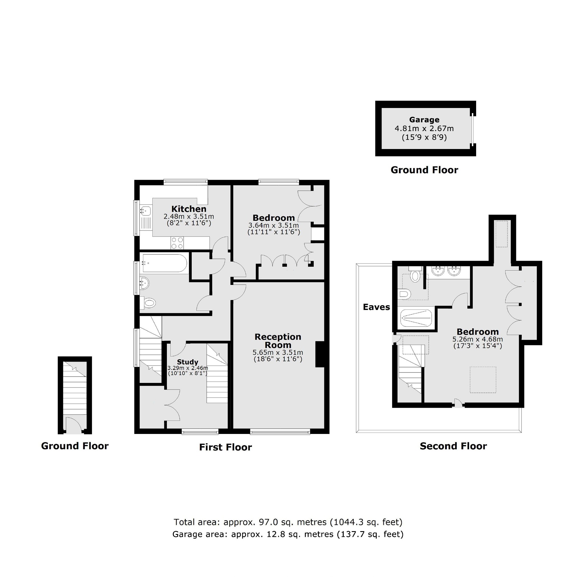 8 Hazelwood Court, South Bank, Surbiton floorplan