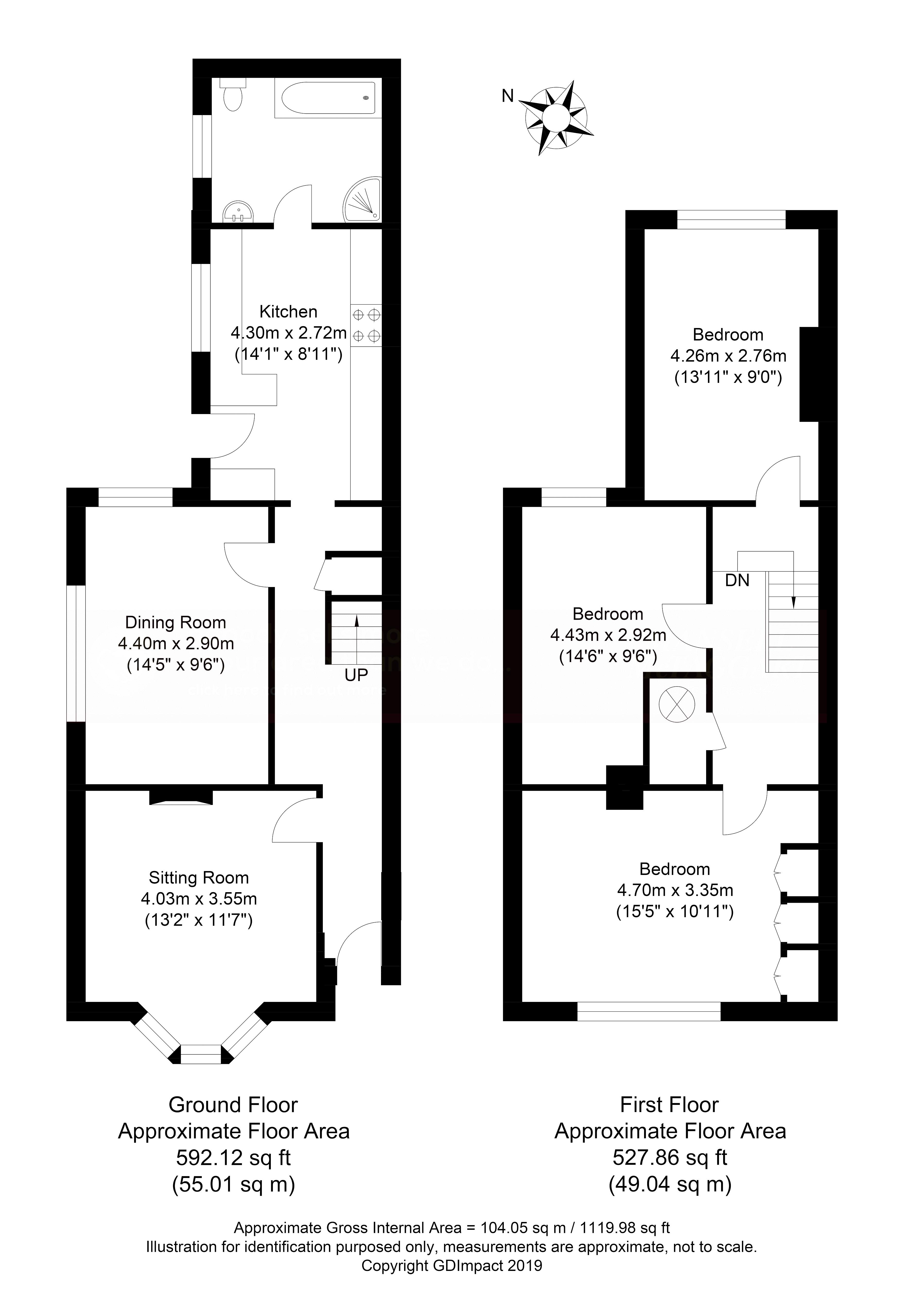 3 Bedrooms Semi-detached house for sale in Lumley Road, Horley RH6