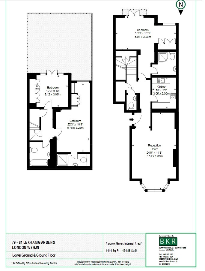 3 Bedrooms Flat to rent in Lexham Gardens, Kensington W8