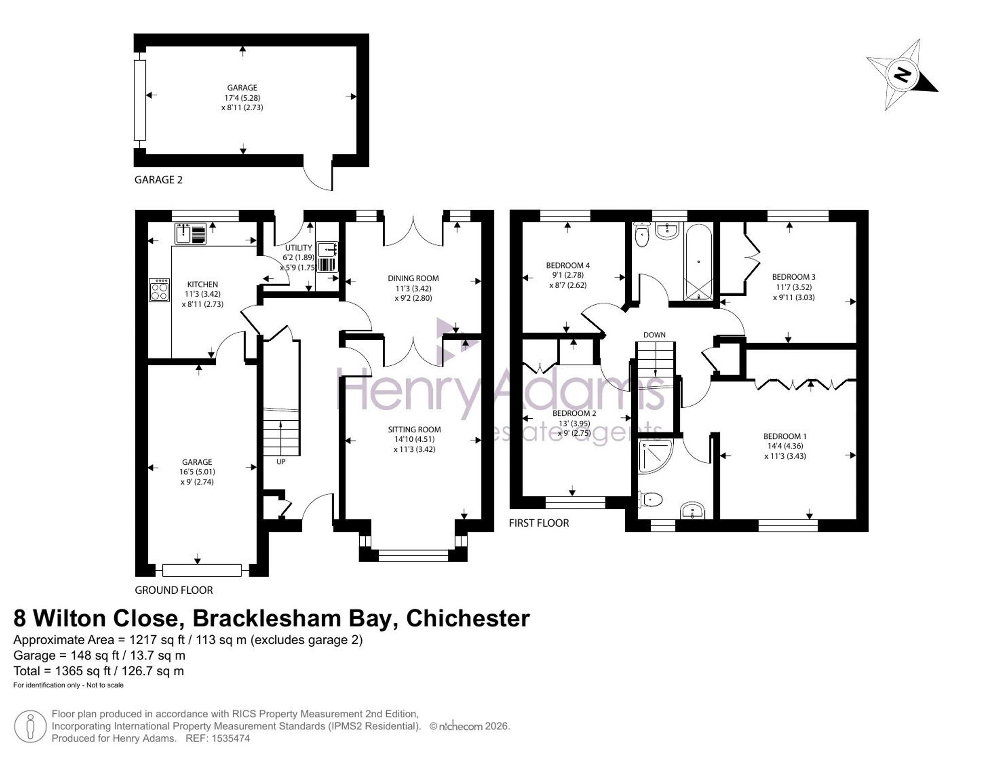 8 Wilton Close, Chichester floorplan