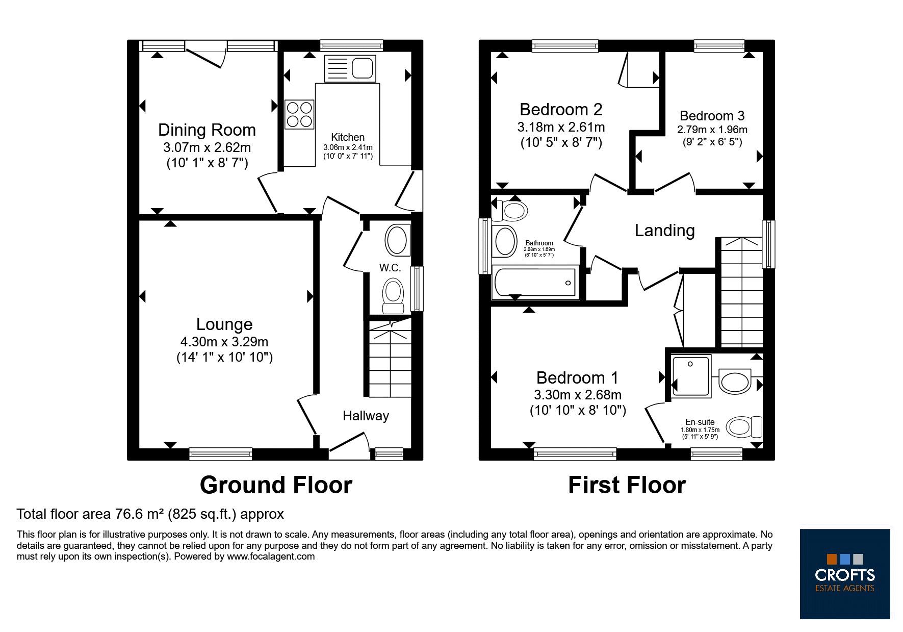 2, Arden Village, Cleethorpes floorplan