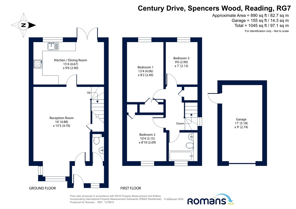 46, Century Drive, Reading floorplan