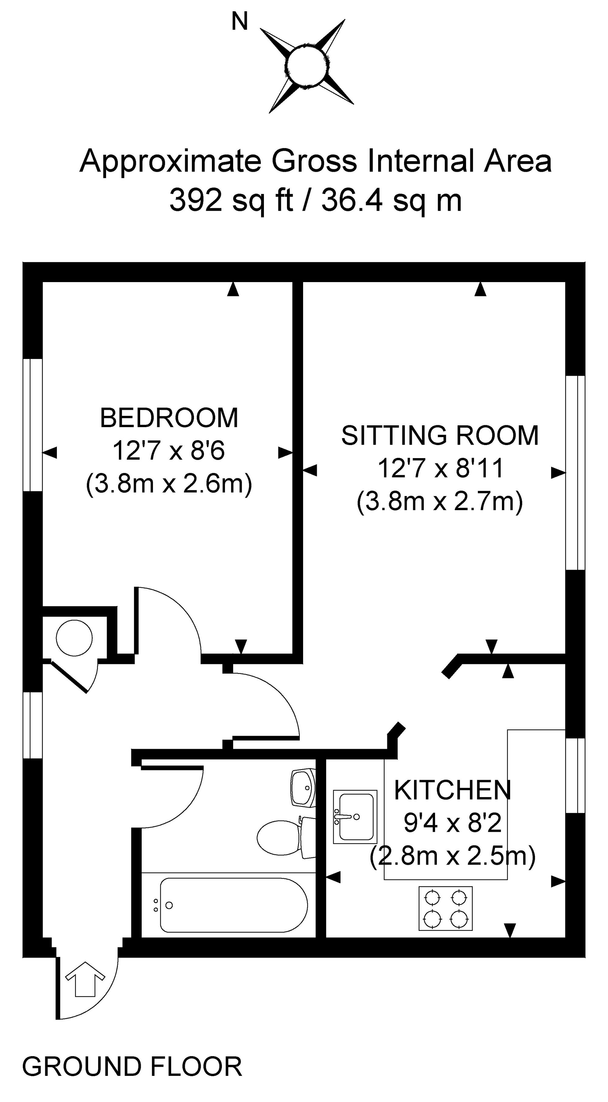 2 Sussex Court Ashenground Road, Haywards Heath floorplan