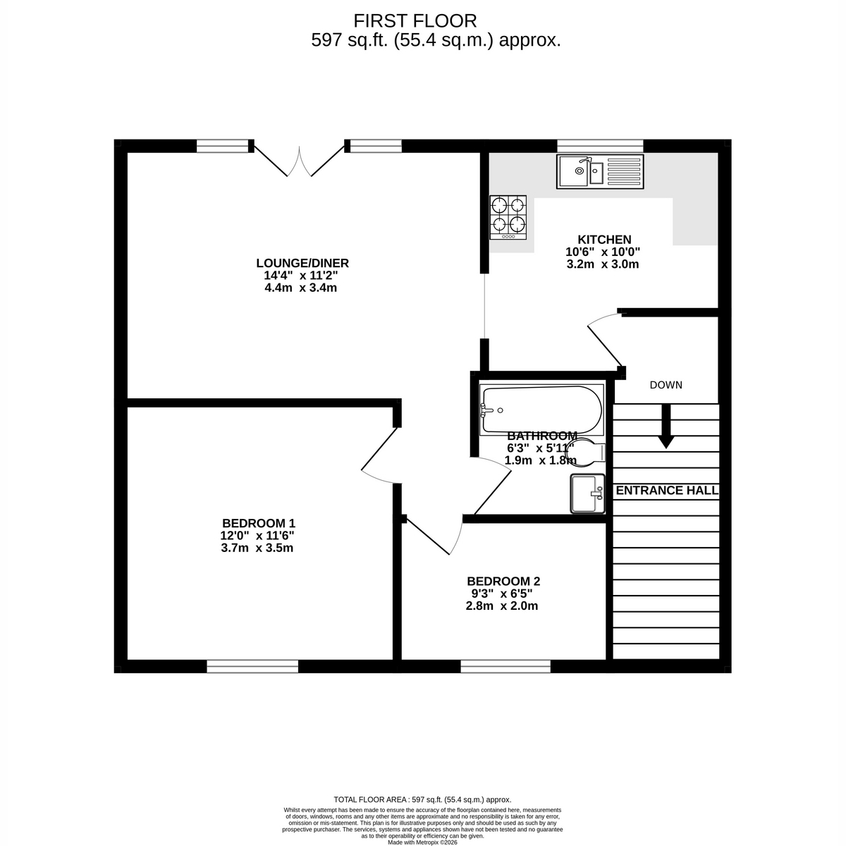 34b, Gosden Road, Littlehampton floorplan