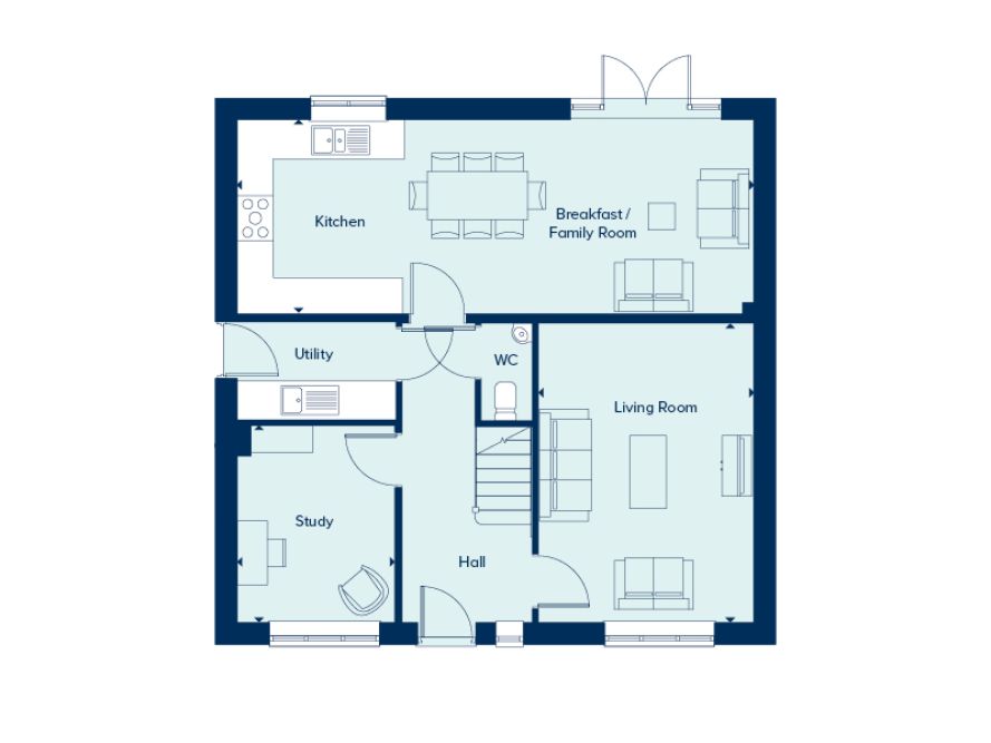 254, Hillside Road, Branston floorplan