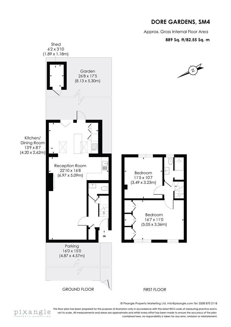 27, Dore Gardens, Morden floorplan