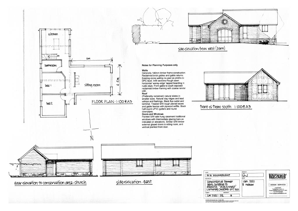 Development At Llanwnog Barn,, Llanwnog, Powys floorplan