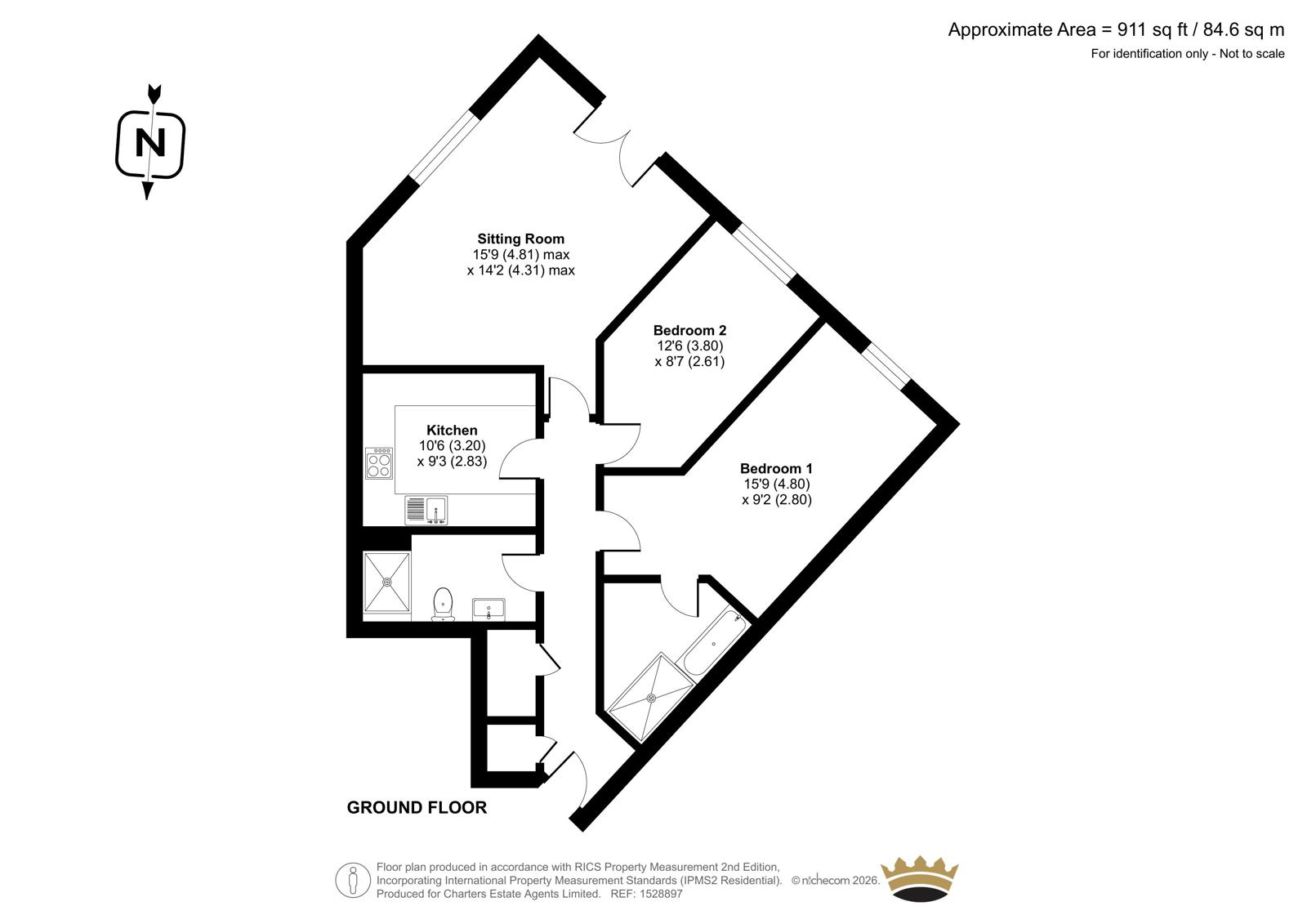 6 Ted Bates Court,, The Dell, Hampshire floorplan