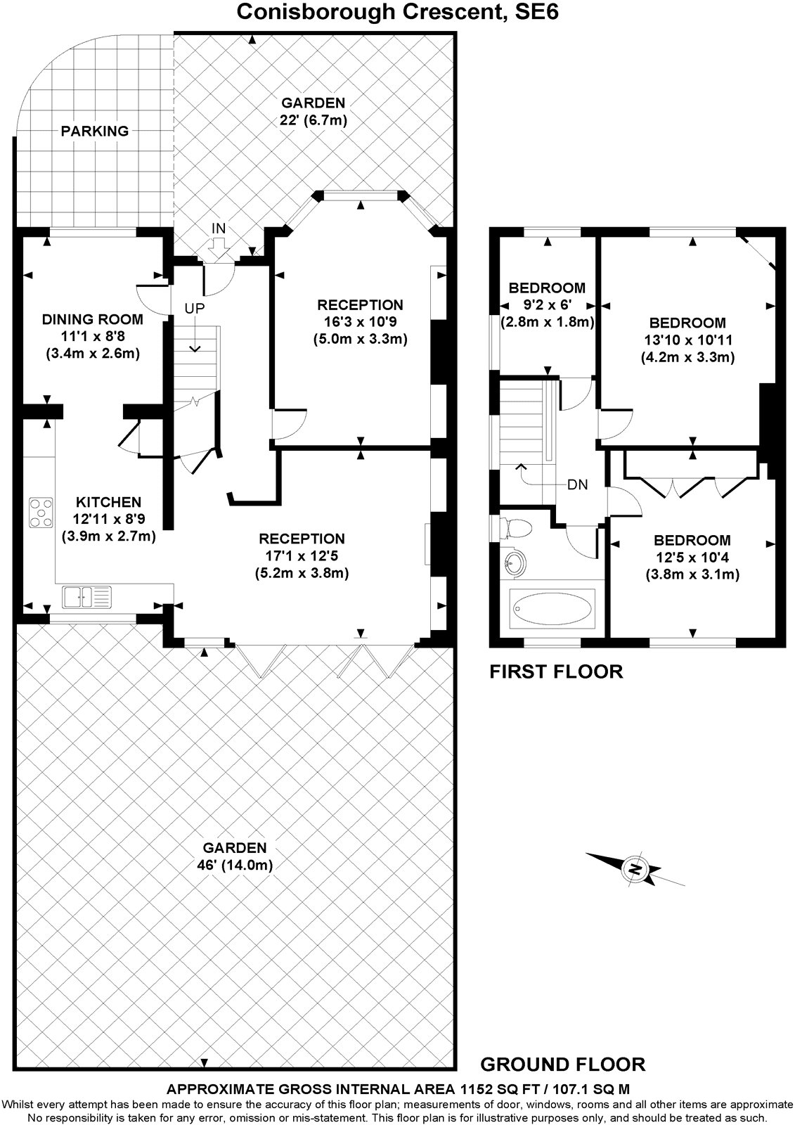 Conisborough Crescent, London SE6, 3 bedroom end terrace house for sale