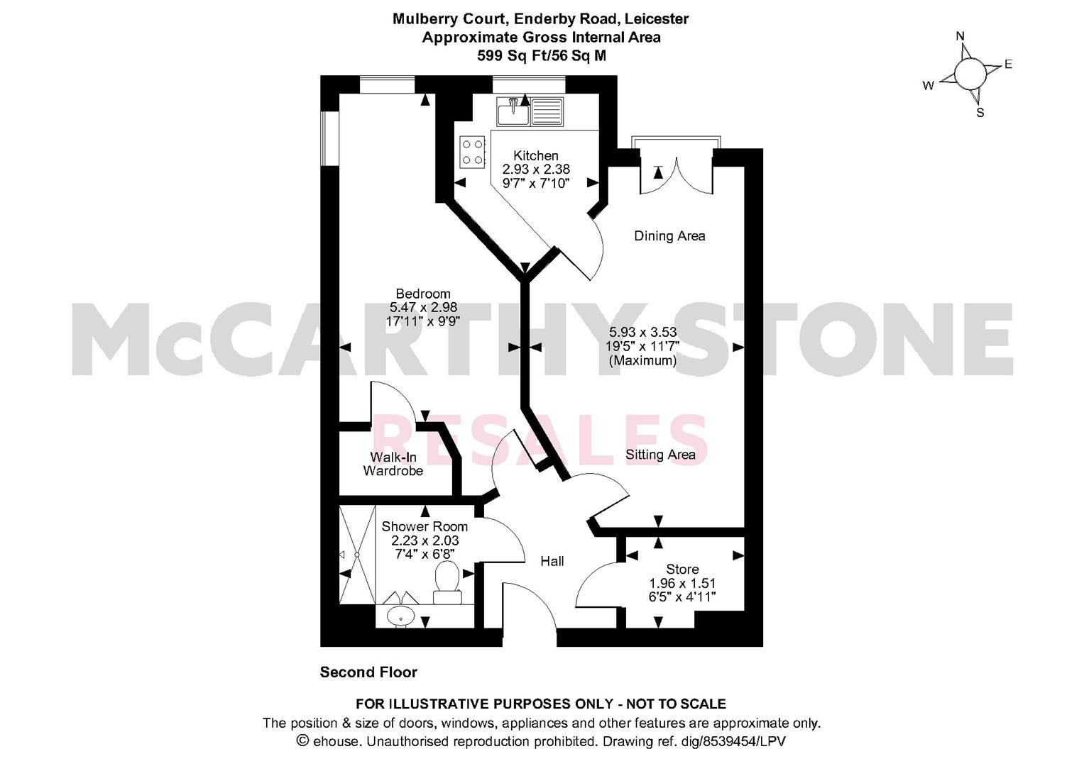 34 Mulberry Court, Enderby Road, Leicester floorplan