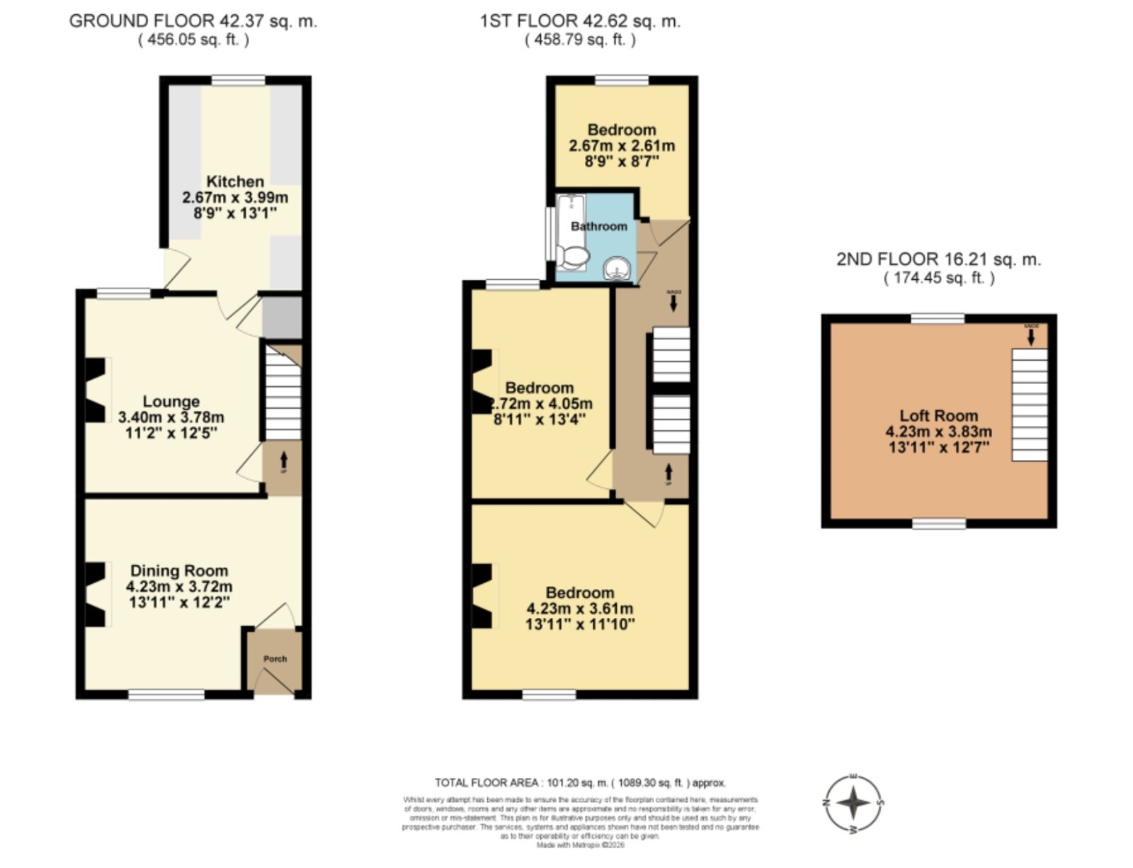 132, College Road, Kent floorplan