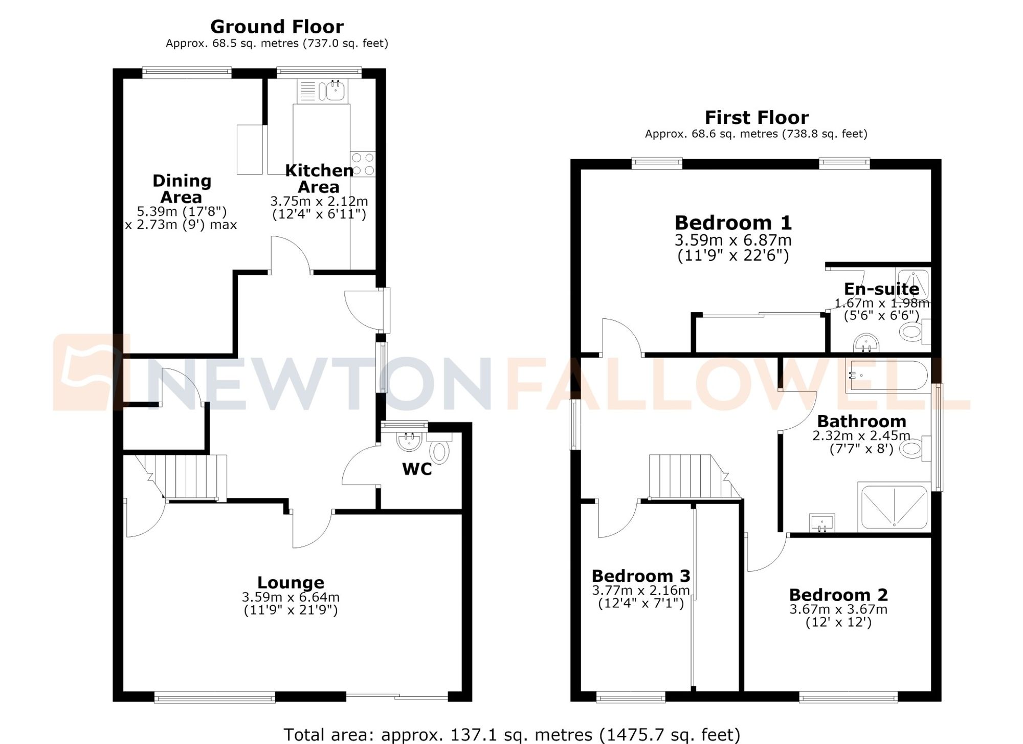 19 Darrel Road, Retford floorplan