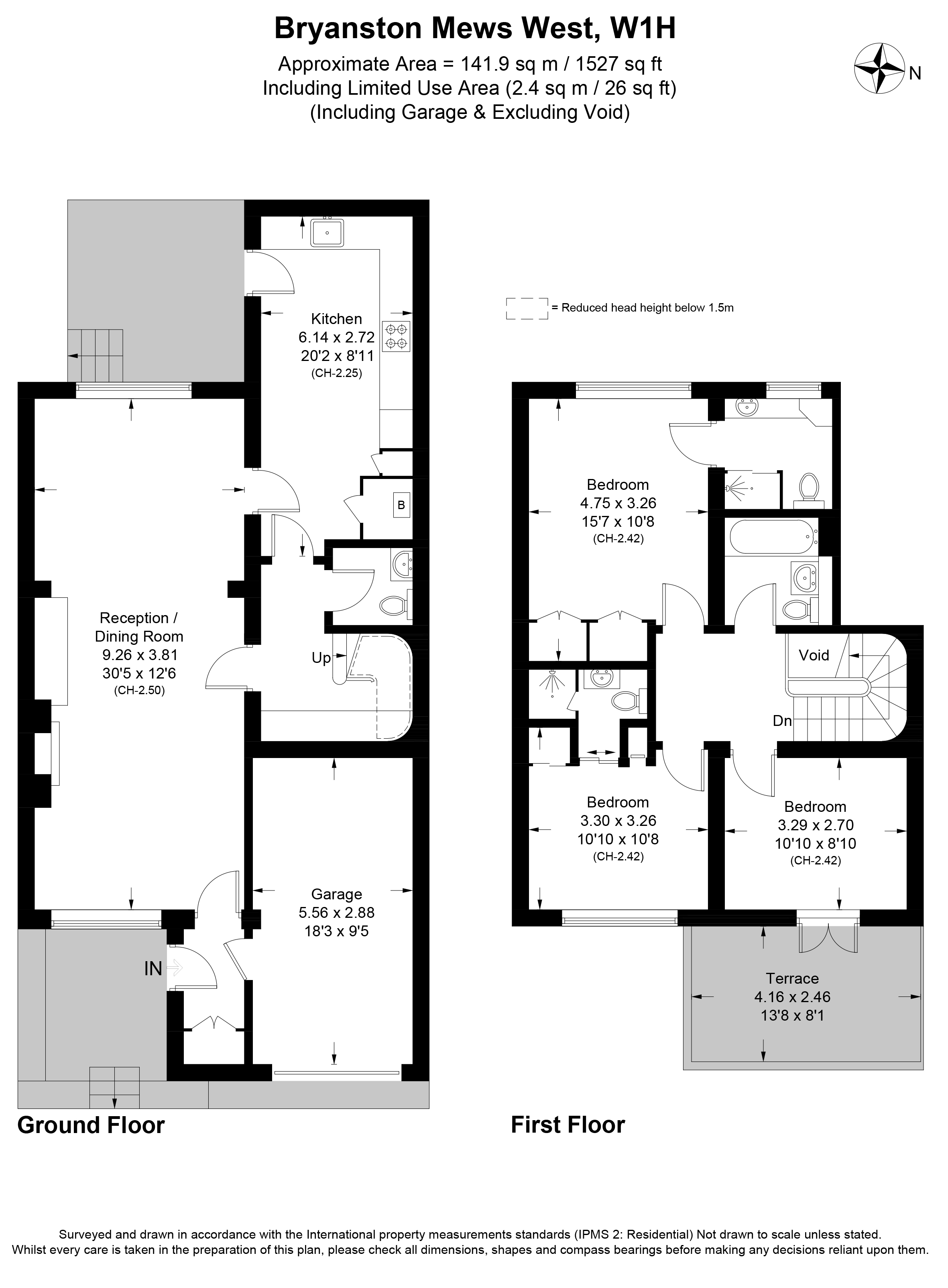 14, Bryanston Mews West, Marylebone floorplan