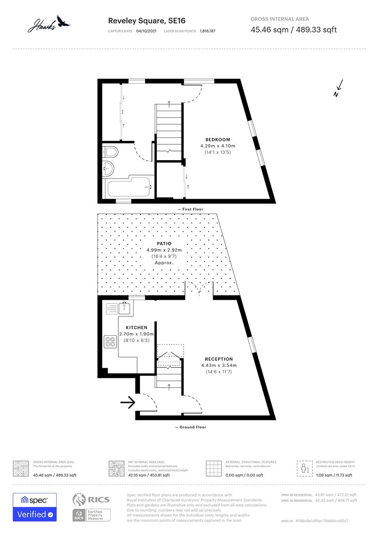 10, Reveley Square, London floorplan