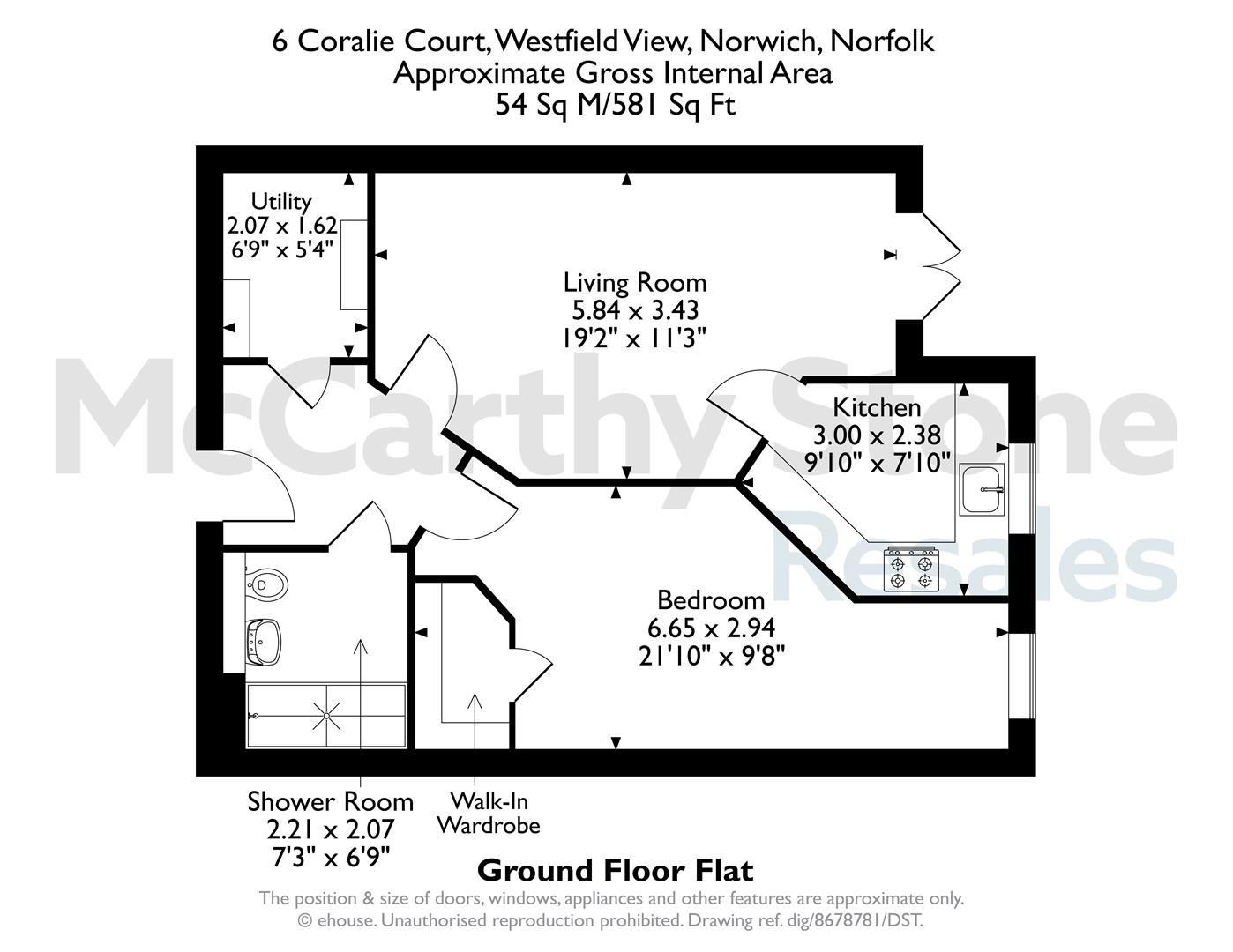 6 Coralie Court, Westfield View, Norwich floorplan