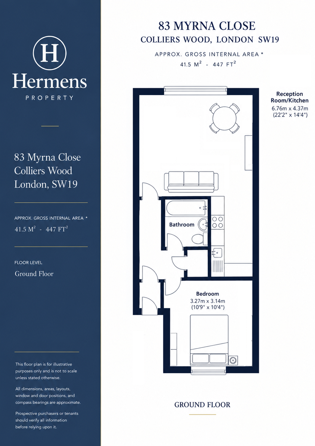83, Myrna Close, Colliers Wood floorplan