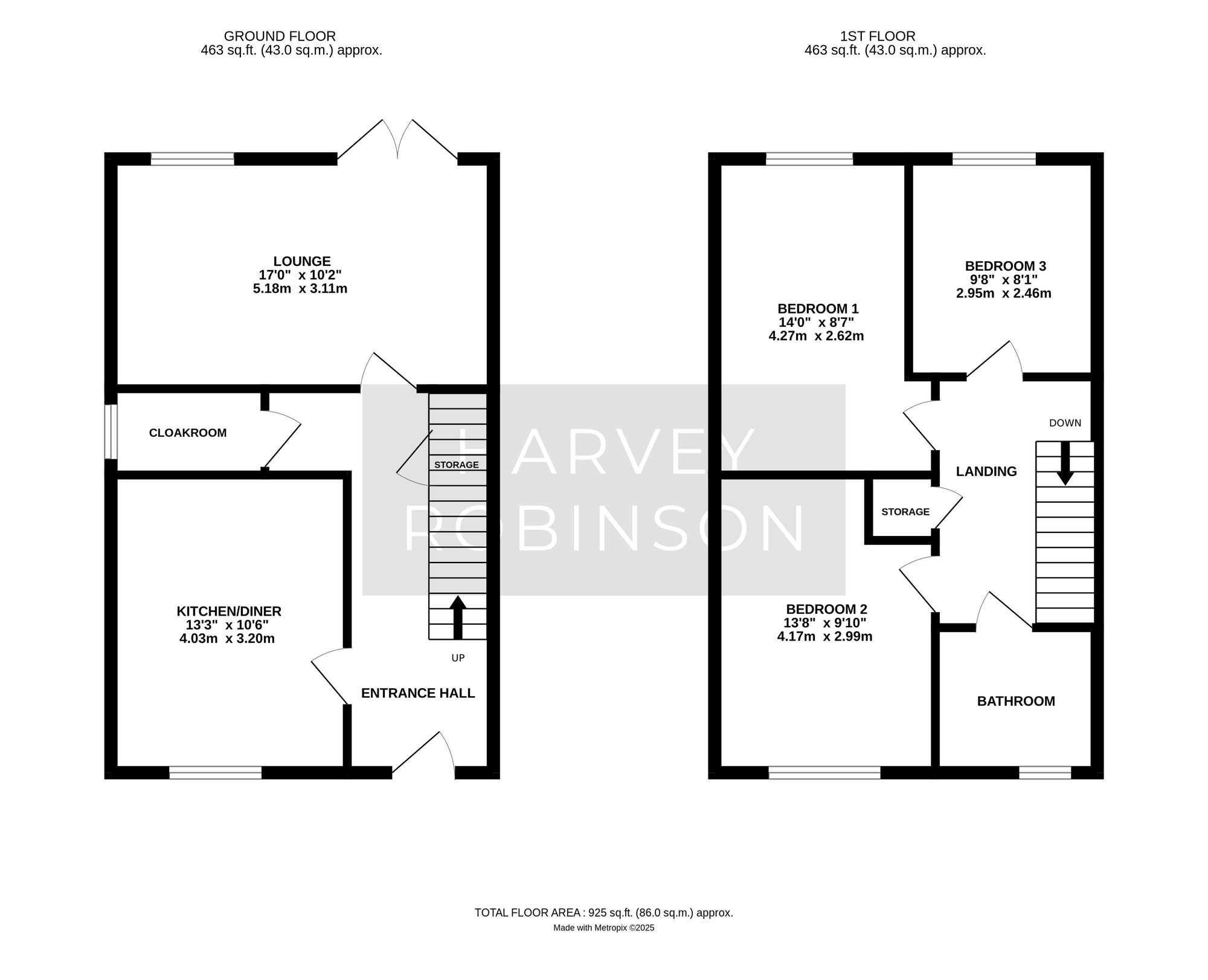 25 Burgess Close, Cambridge floorplan