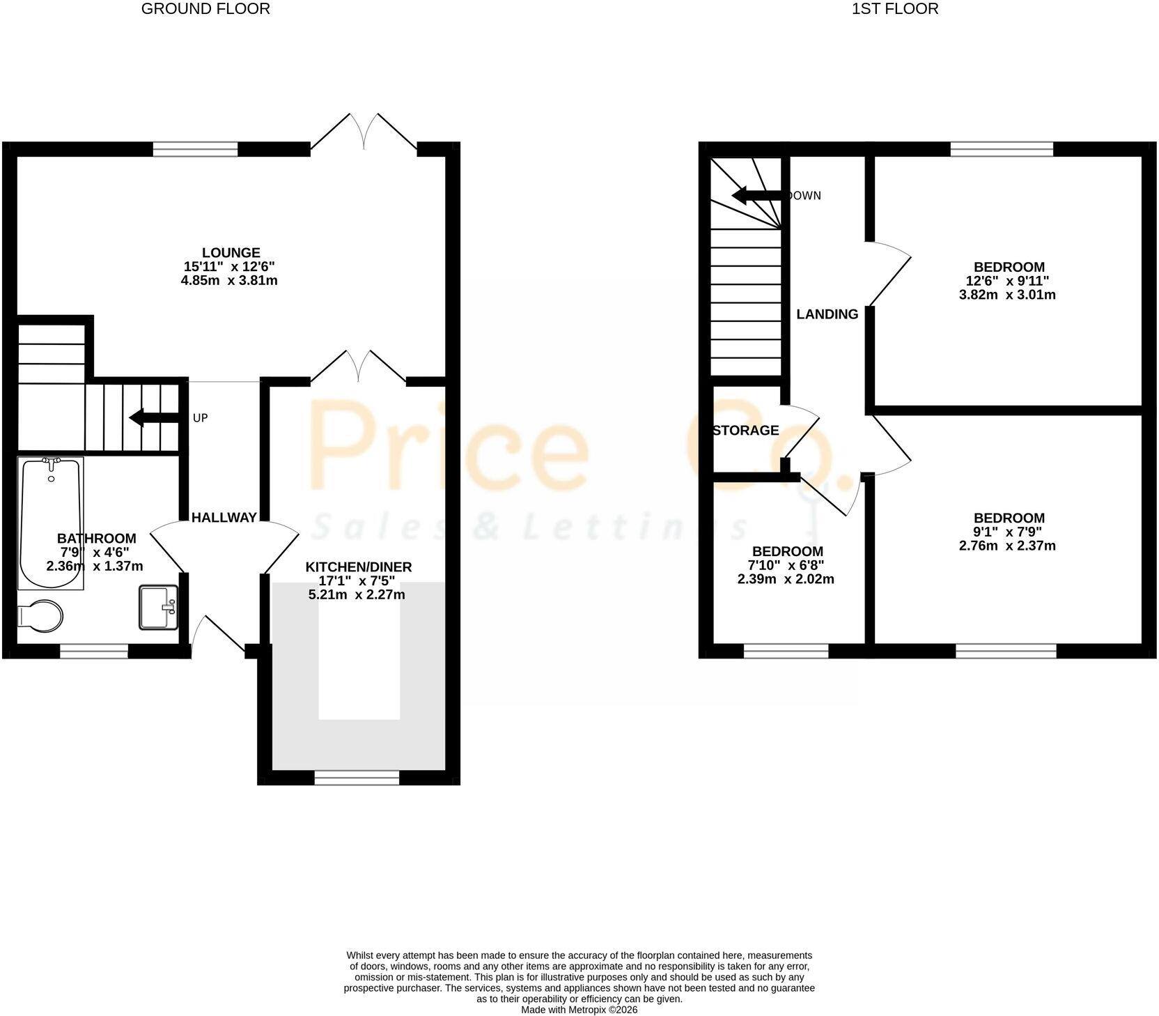 44, Croston Street, Bolton floorplan