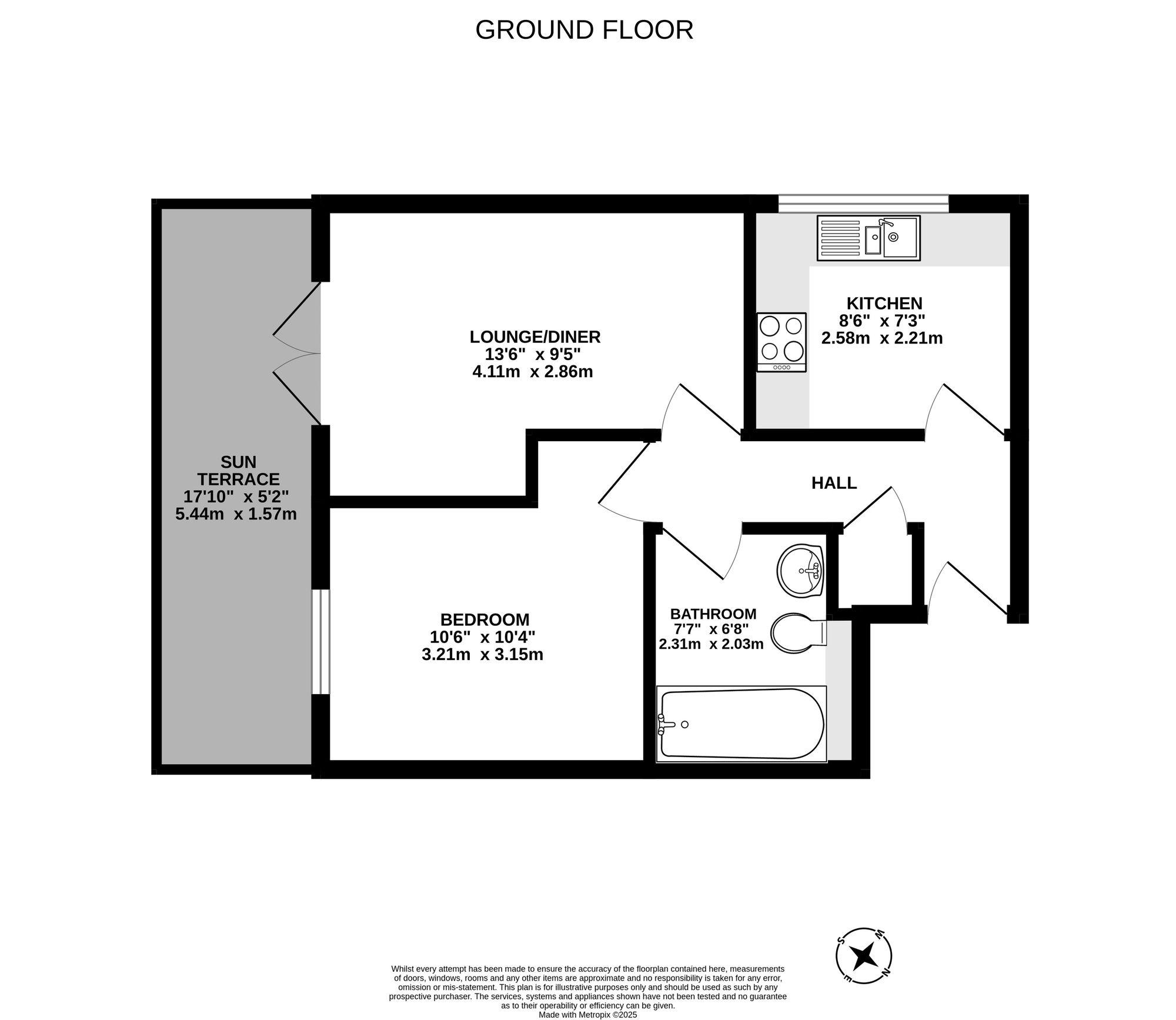 Flat 2, Kingfisher Court Queen Alexandra Road, High Wycombe floorplan