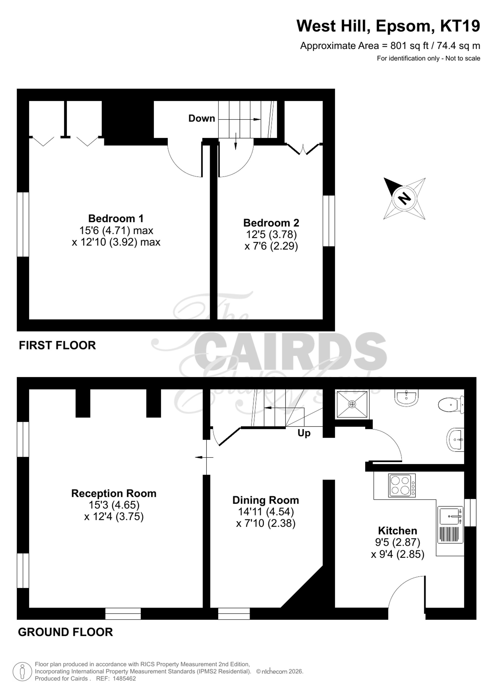 45 West Hill, Epsom floorplan