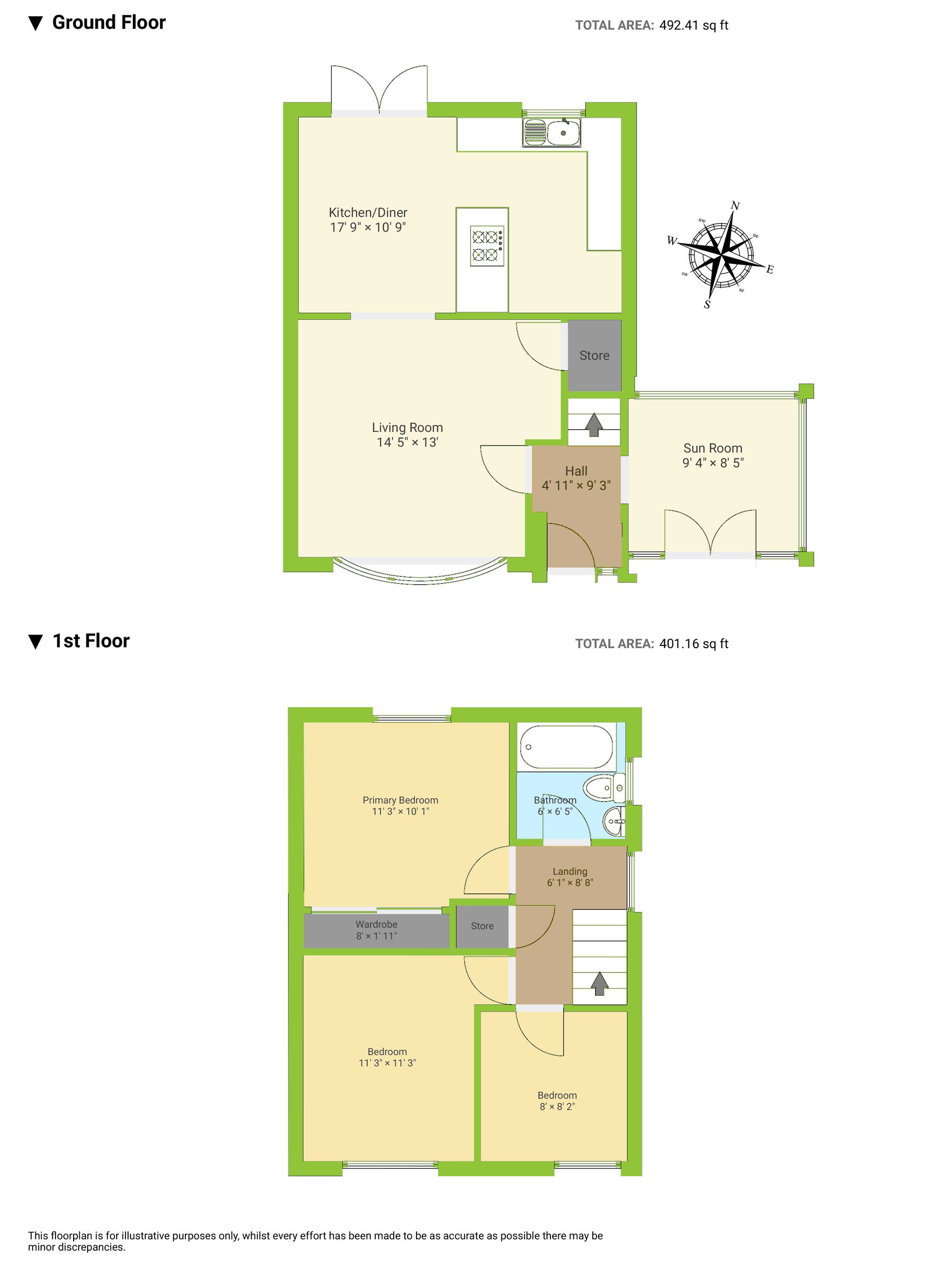 34 Greenfield Avenue, Pontypridd floorplan