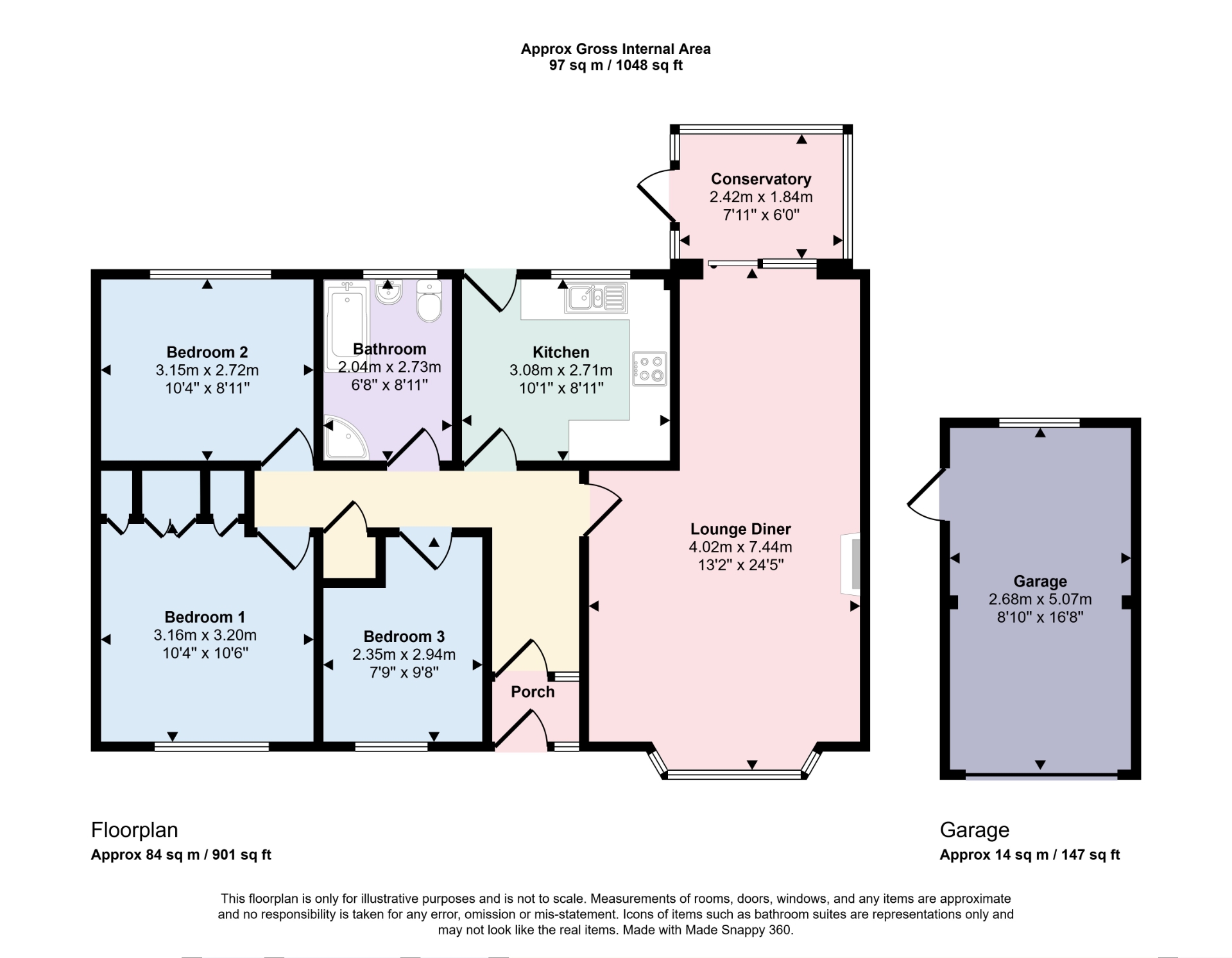 6, St. Annes Close, Skegness floorplan