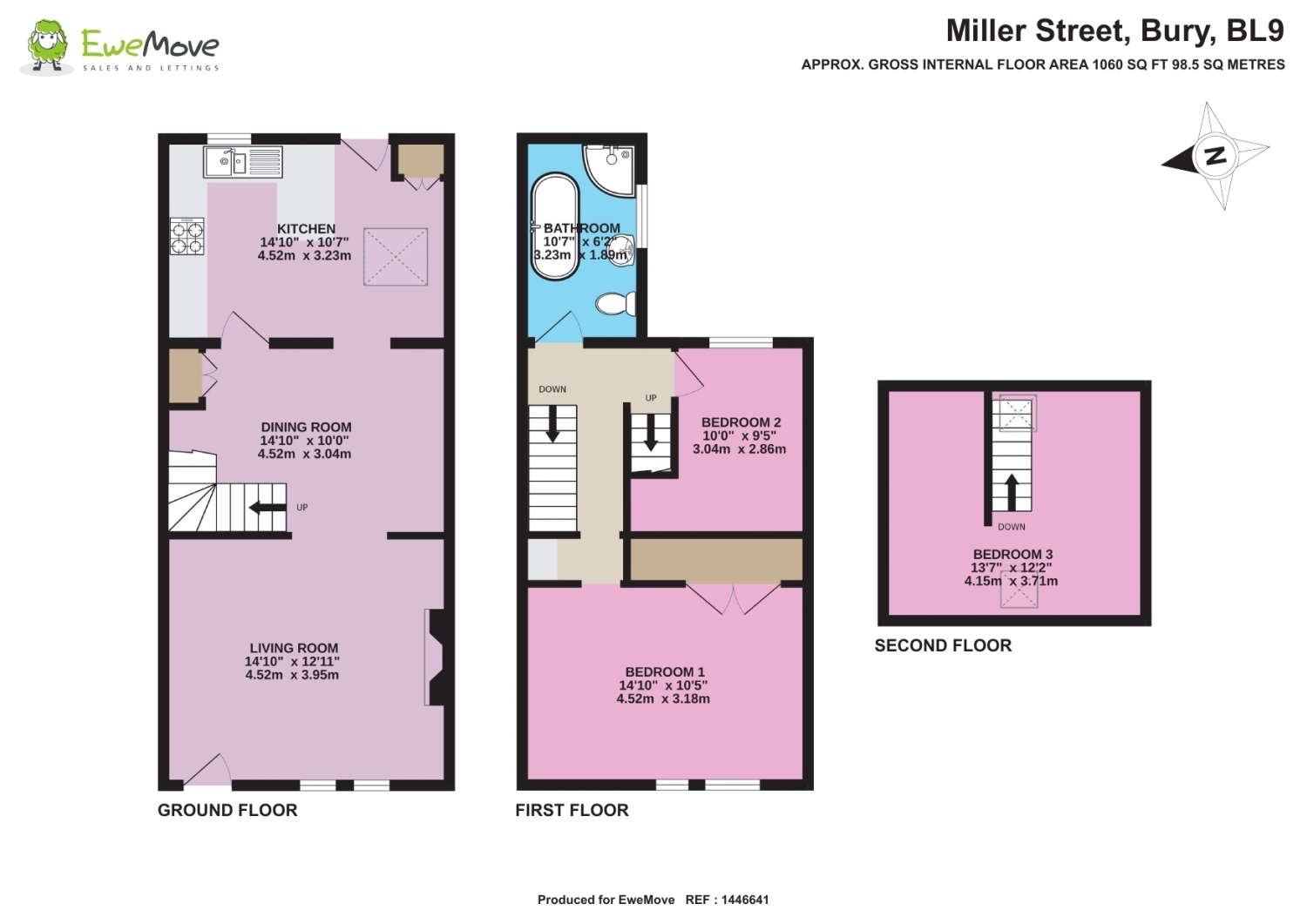 17, Miller Street, BURY floorplan