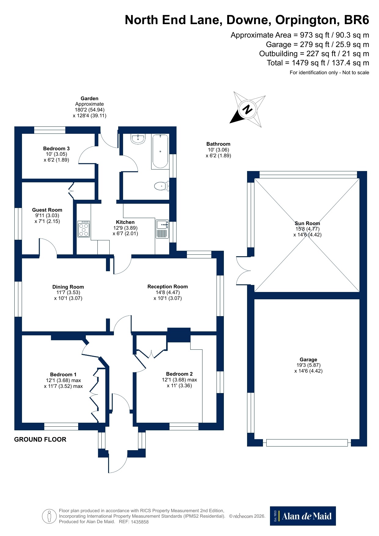 Jarosa,, North End Lane, Downe floorplan