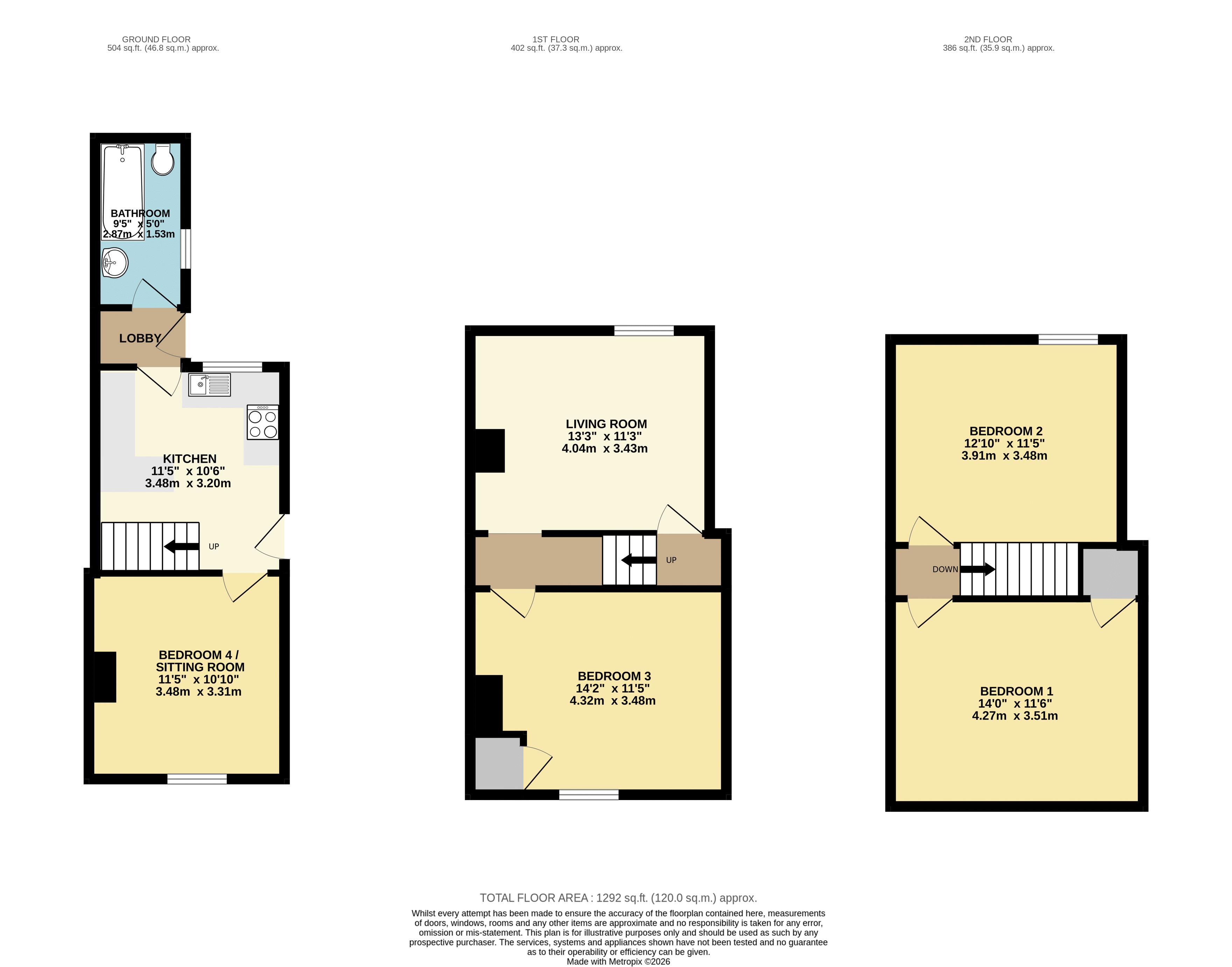 45, Rasen Lane, Lincoln floorplan