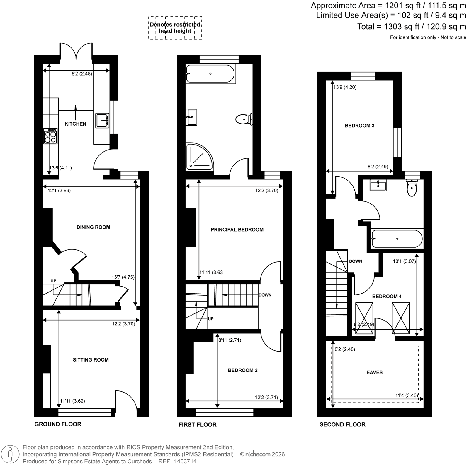 8, Radnor Road, Weybridge floorplan