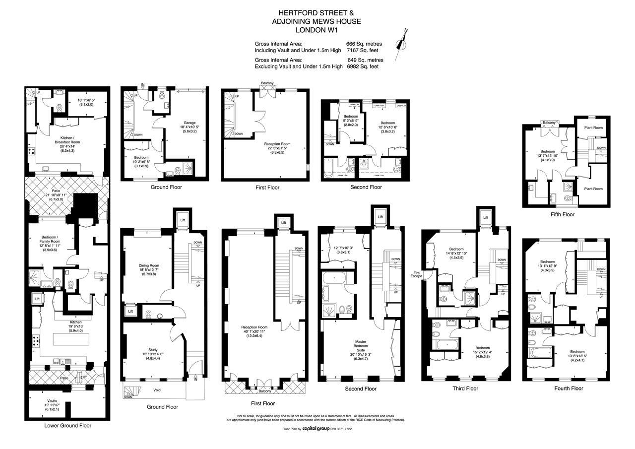 7 Bedrooms  to rent in Hertford Street, Mayfair, London W1J