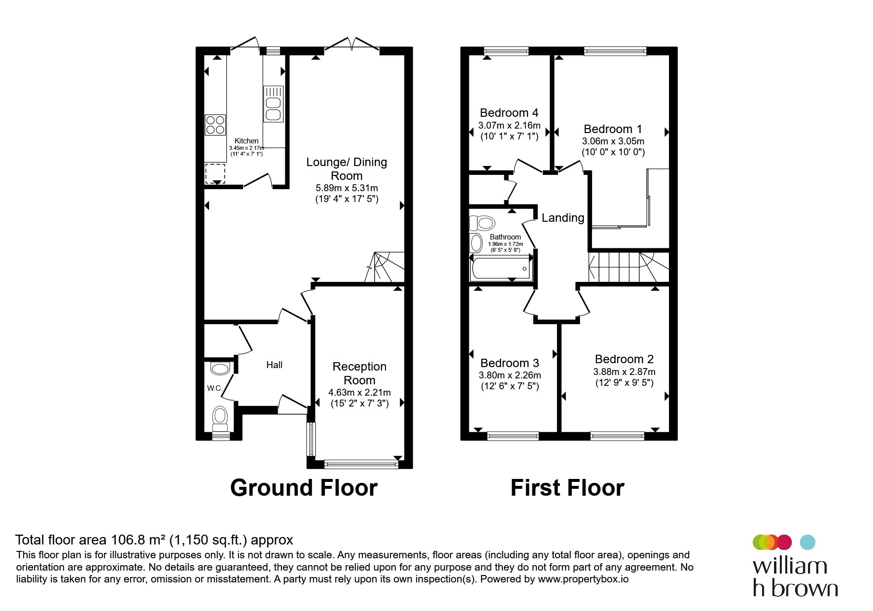 4, Glovers Close, HERTFORD floorplan