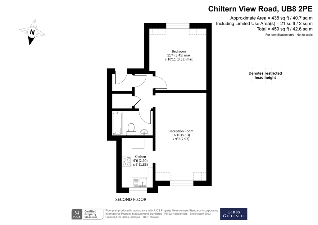 Chiltern View Road, Uxbridge, Middlesex UB8, 1 bedroom flat for sale