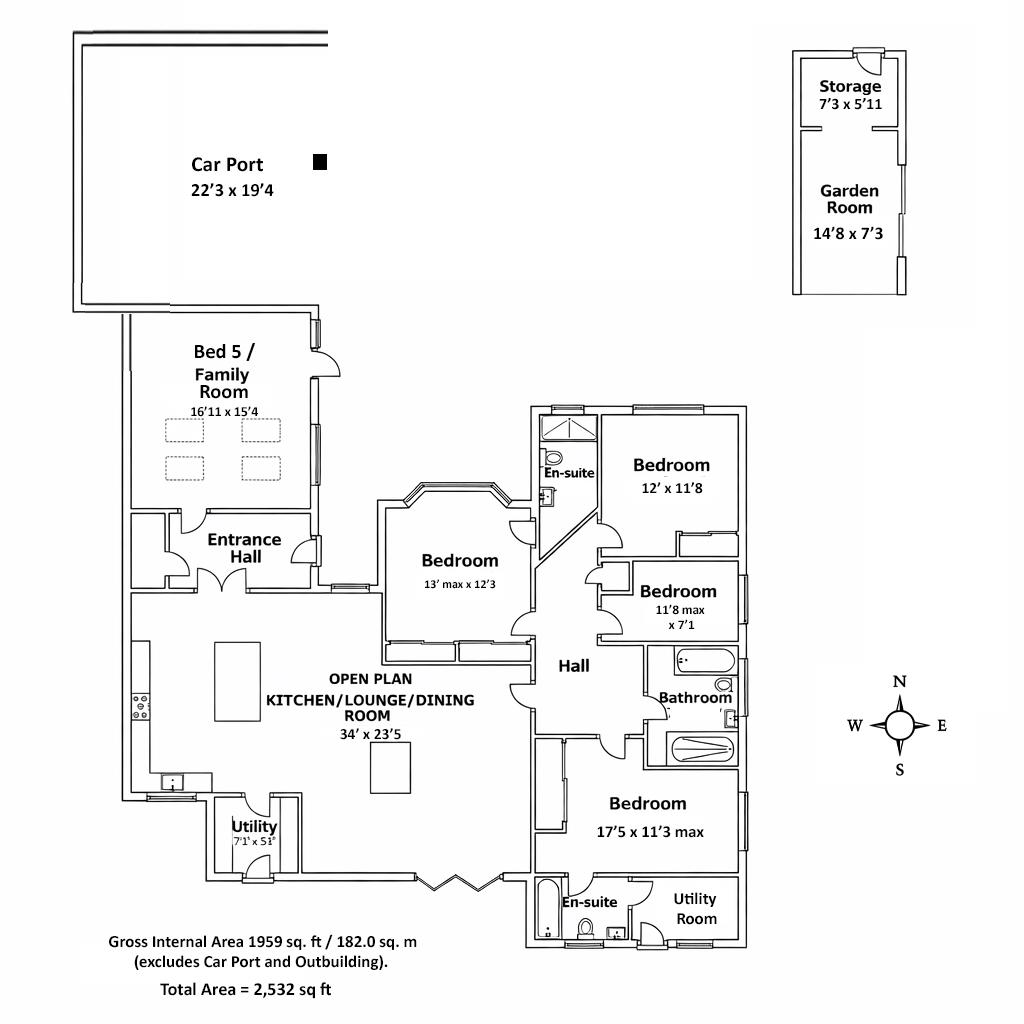 Cintra,, Station Road, North Chailey floorplan