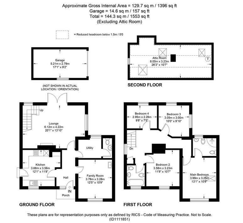 Corbie Cottage, 19, Carlton Road, Headley Down floorplan