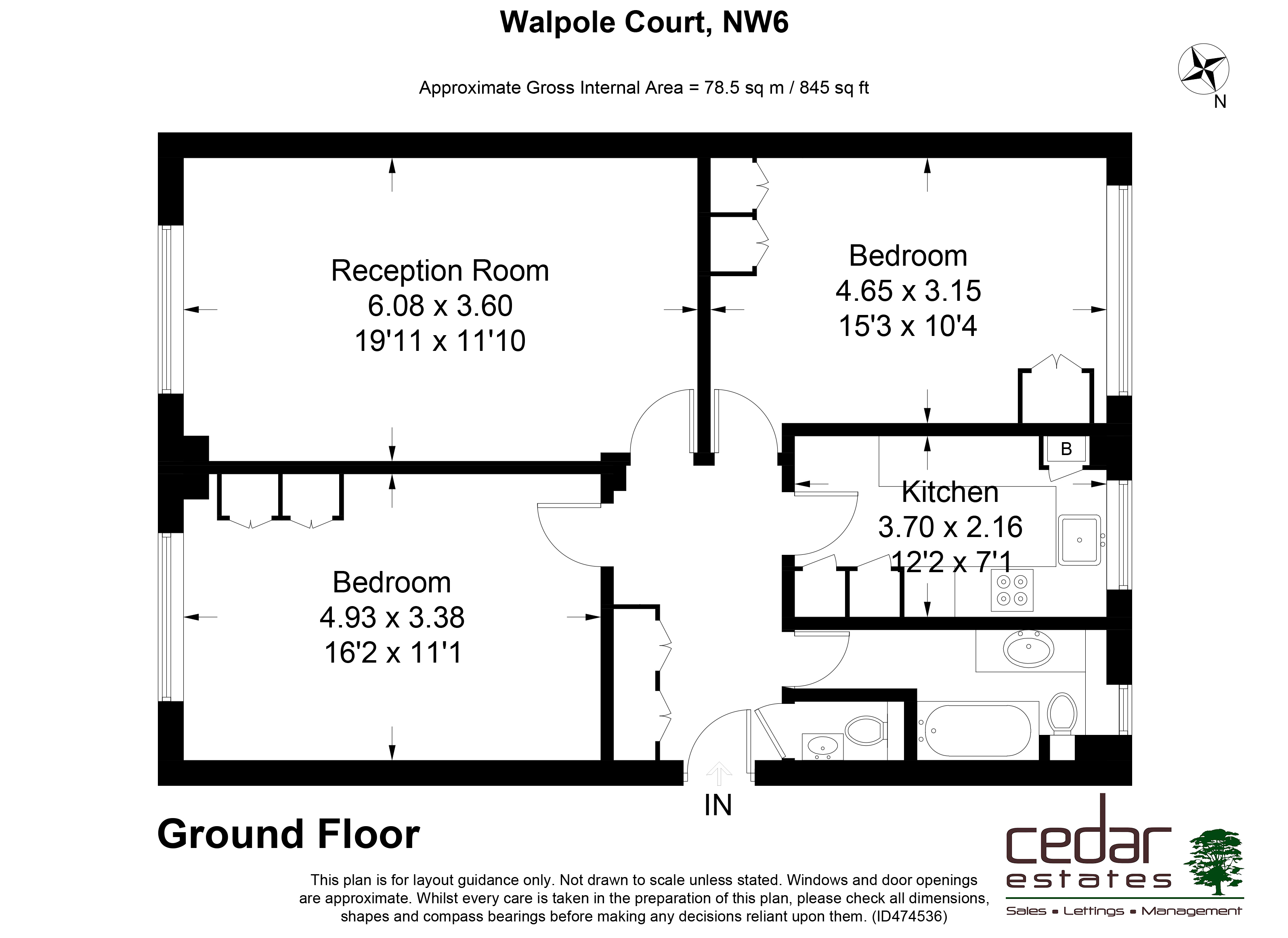 2 Bedrooms Flat to rent in Fairfax Road, South Hampstead NW6