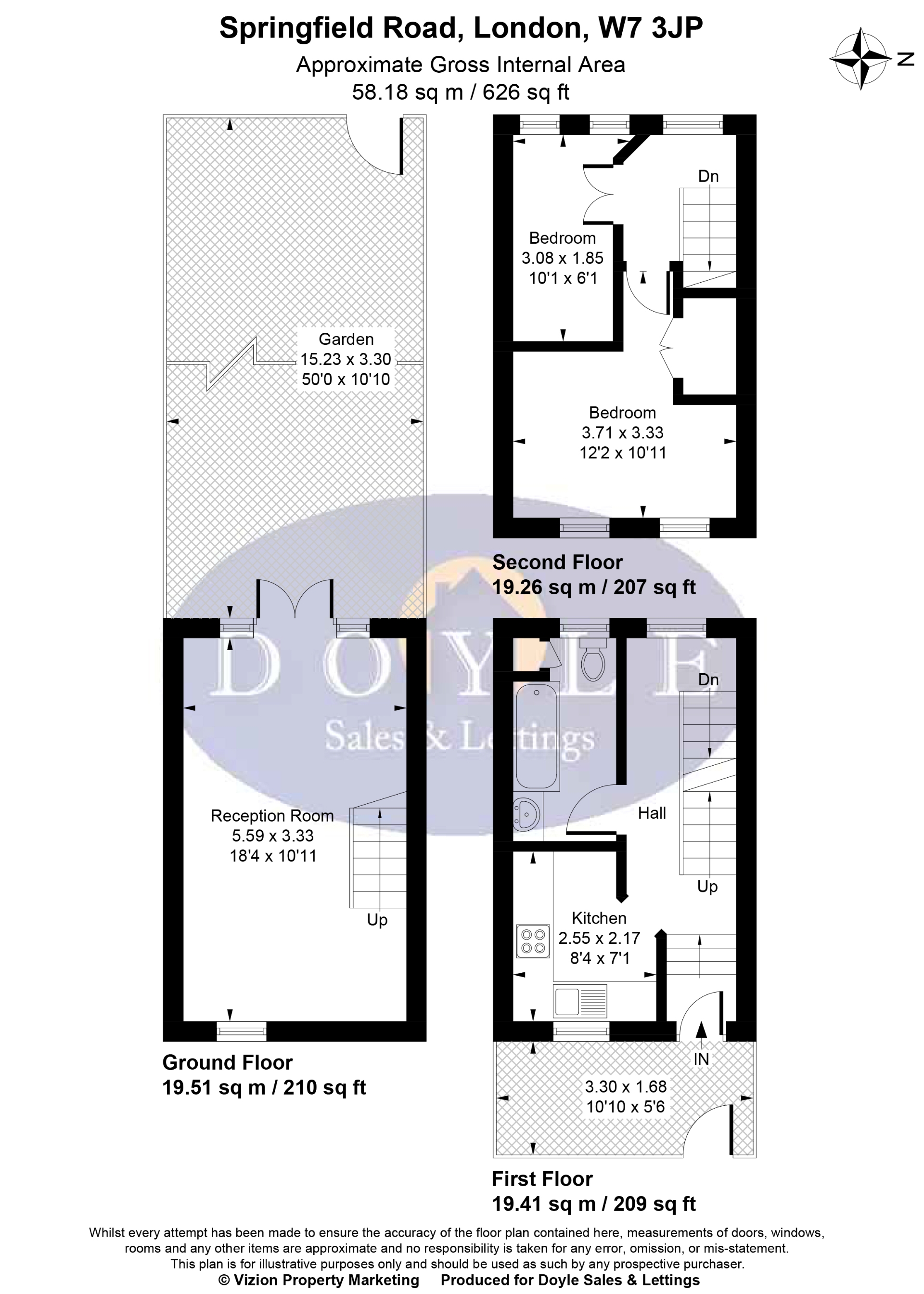 8b, Springfield Road, Greater London floorplan