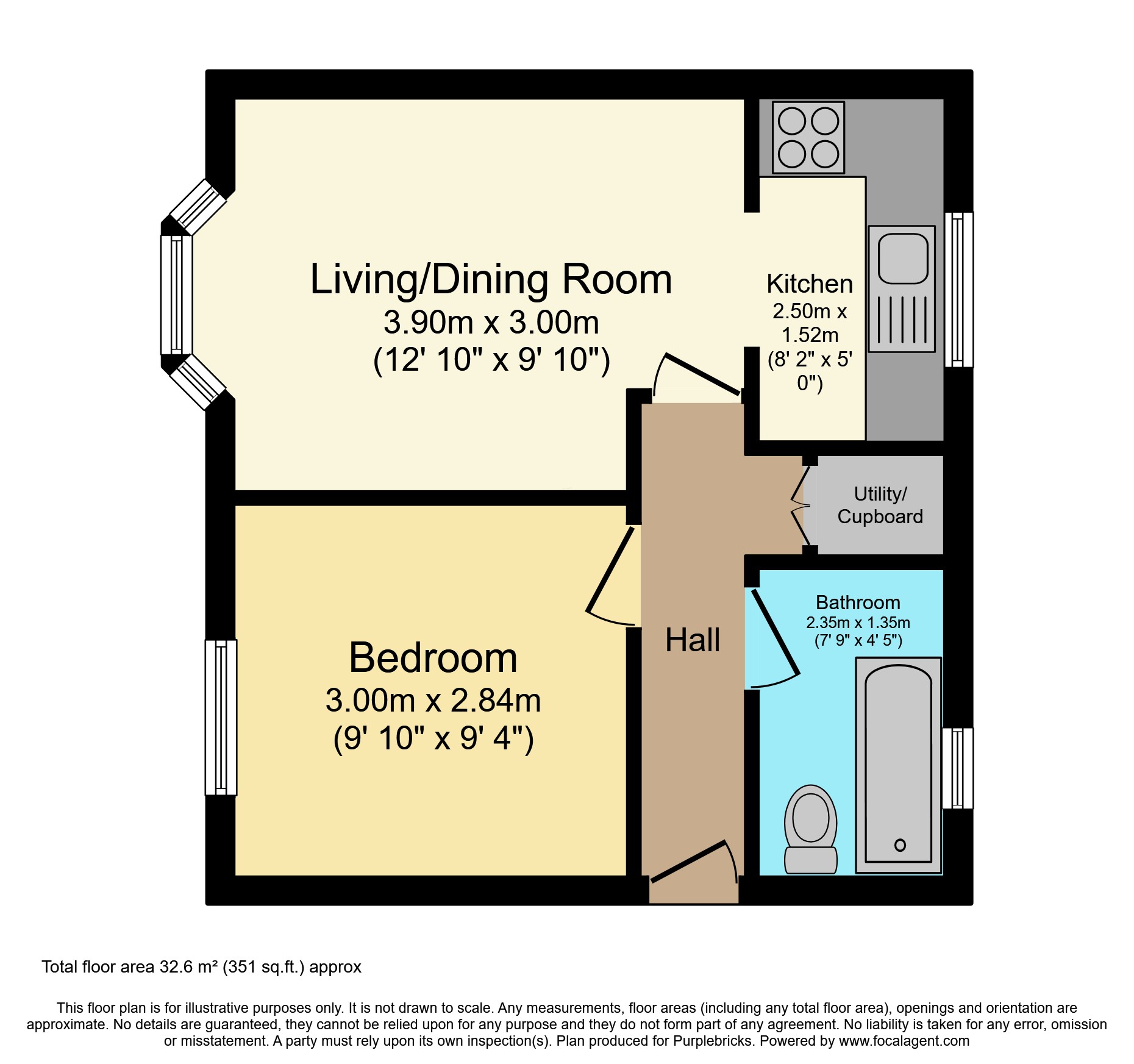182, Dale Close, Colchester floorplan