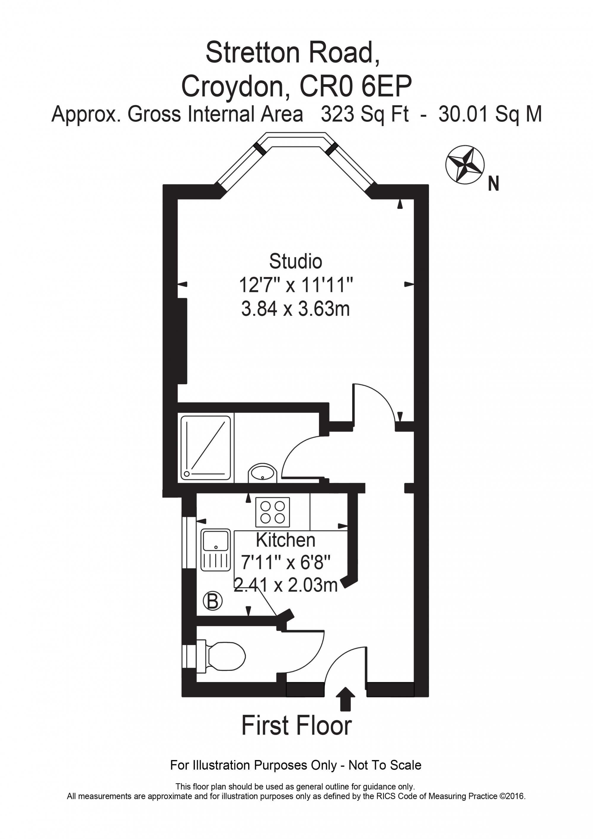 Stretton Road, East Croydon, Surrey CR0, studio to rent 63327750