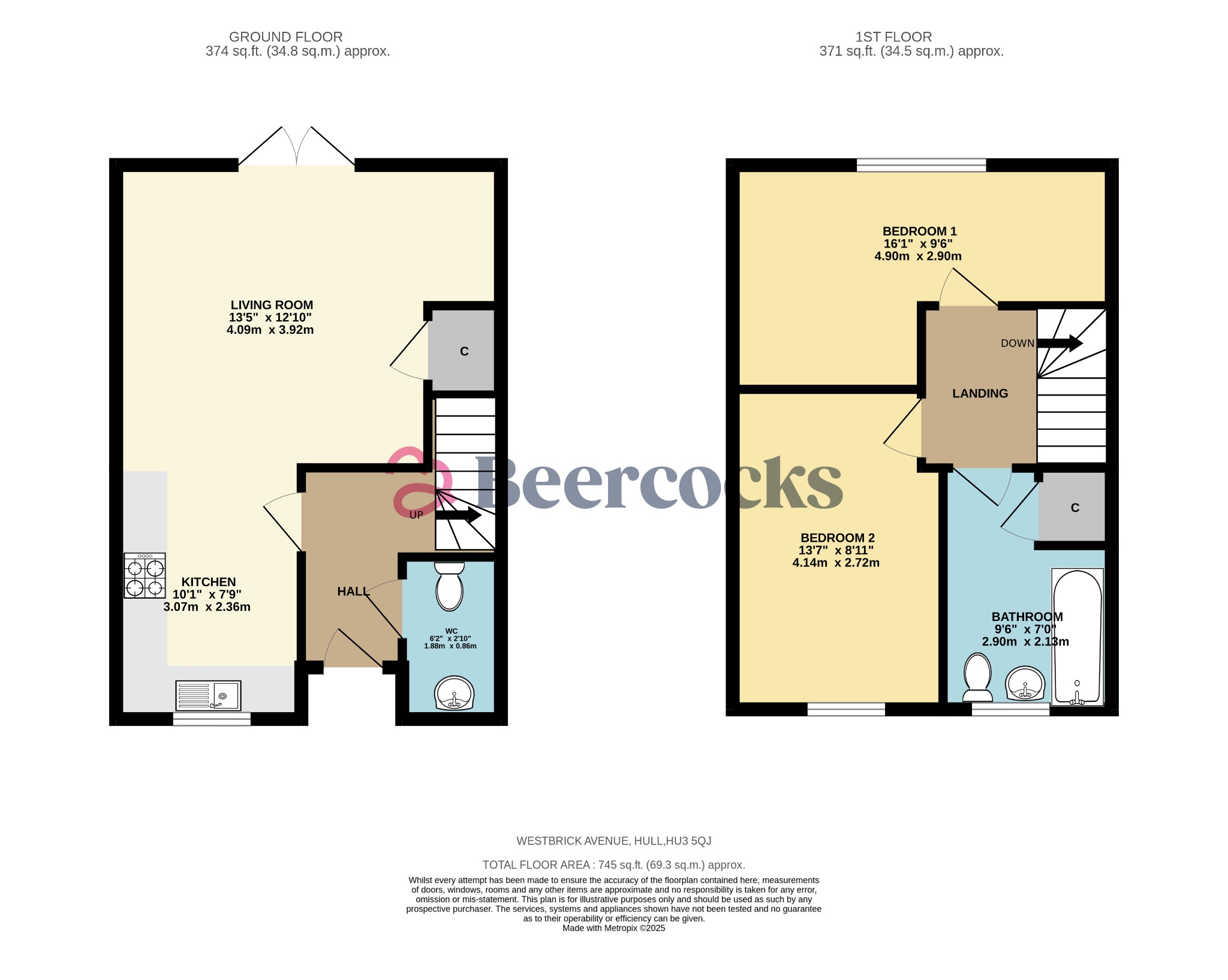 8 Westbrick Avenue, Hull, East Riding Of Yorkshire floorplan