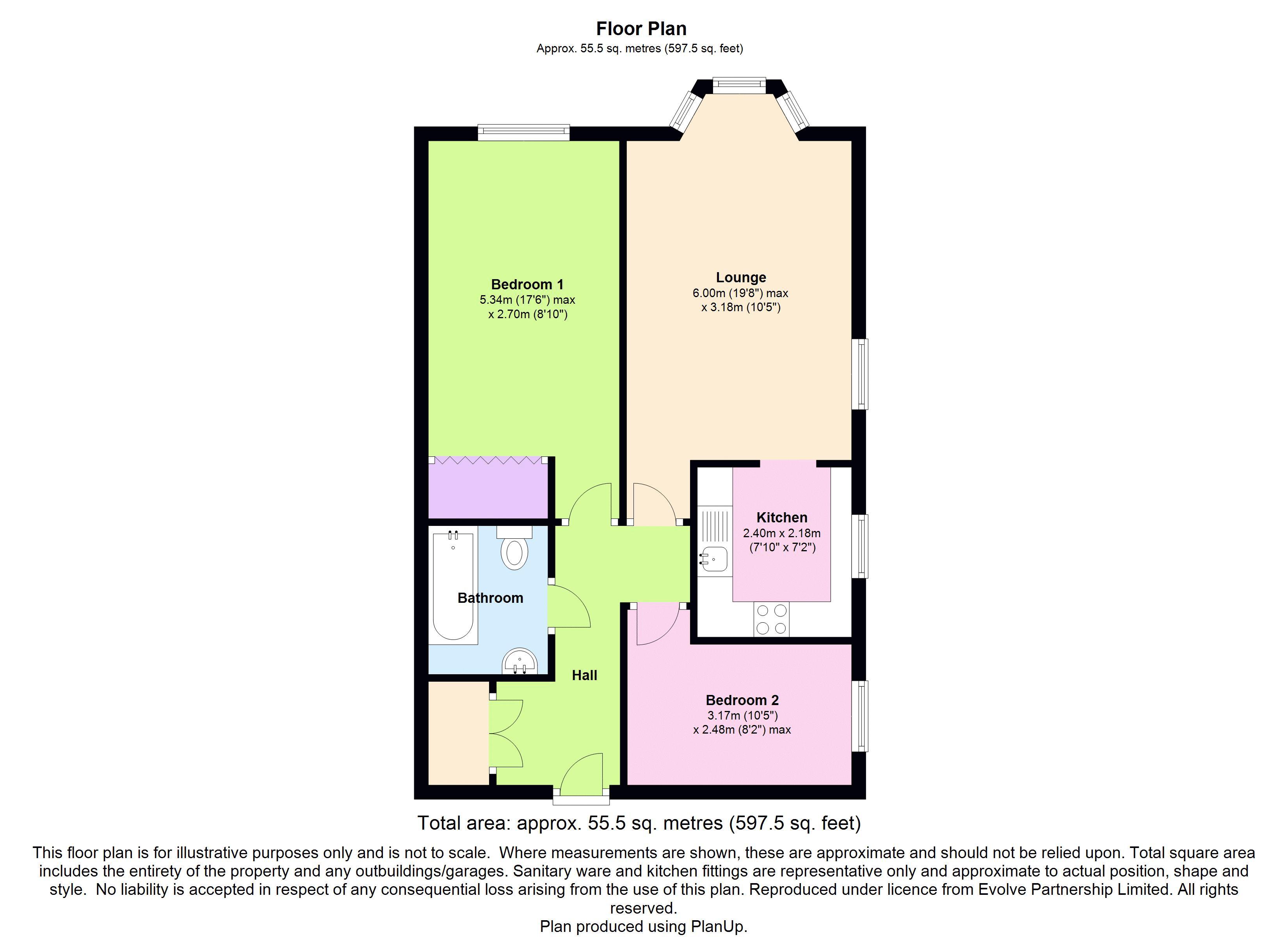 2 Bedrooms Flat for sale in Kings Hall, Worthing BN11