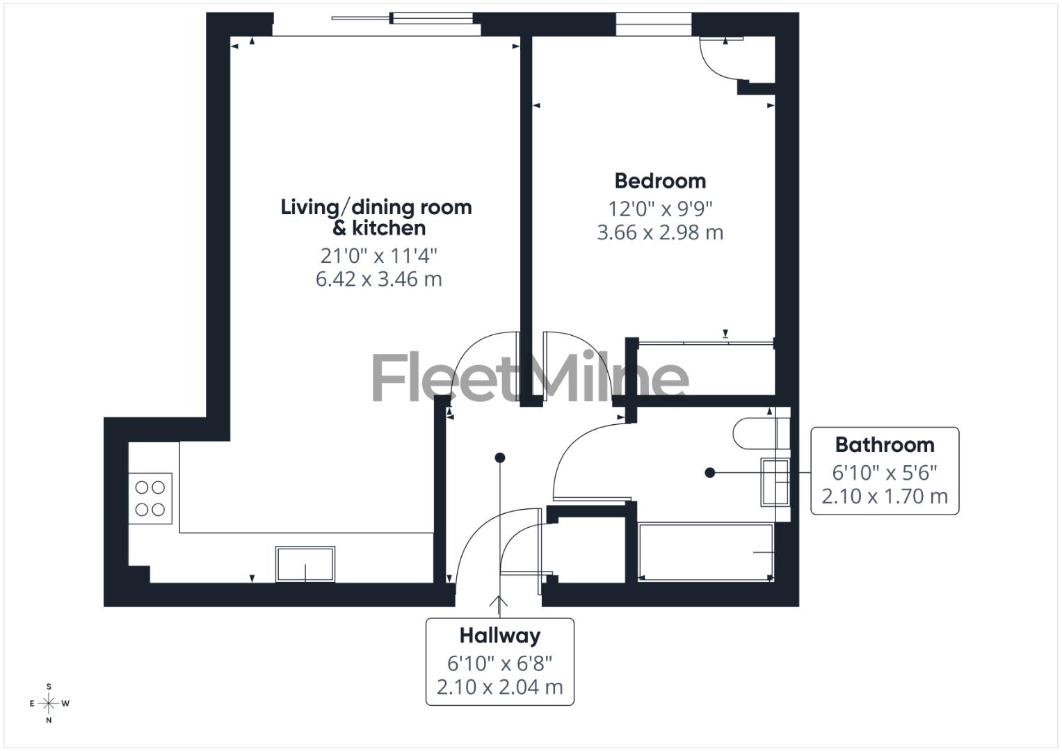 6, Bloomsbury House, 7 Highfield Road, Birmingham floorplan