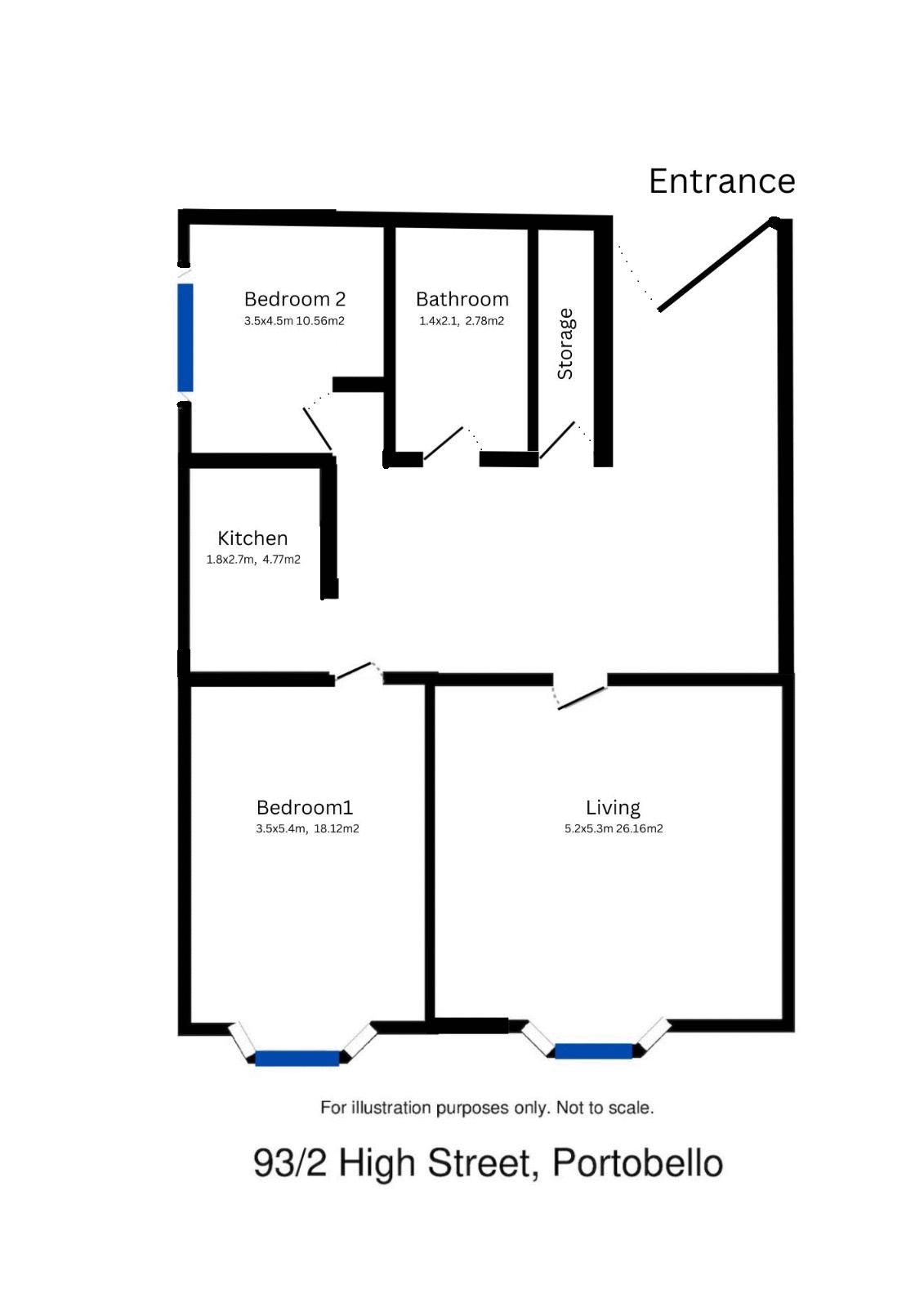 Portobello High Street, Edinburgh EH15, 2 bedroom flat for sale