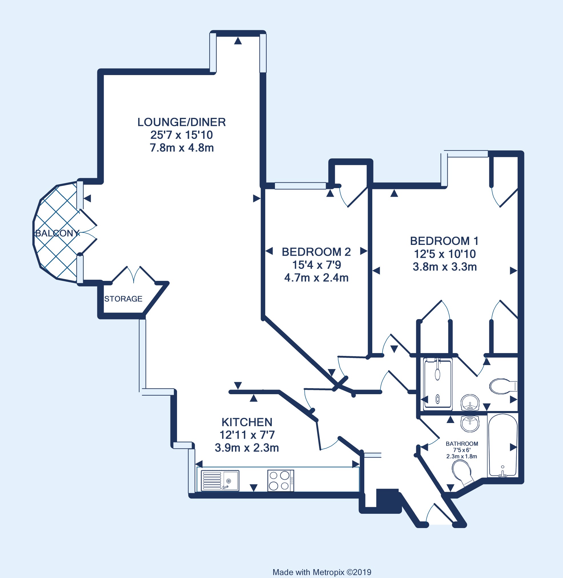 2 Bedrooms Flat for sale in Beaufort Road, Clifton, Bristol BS8