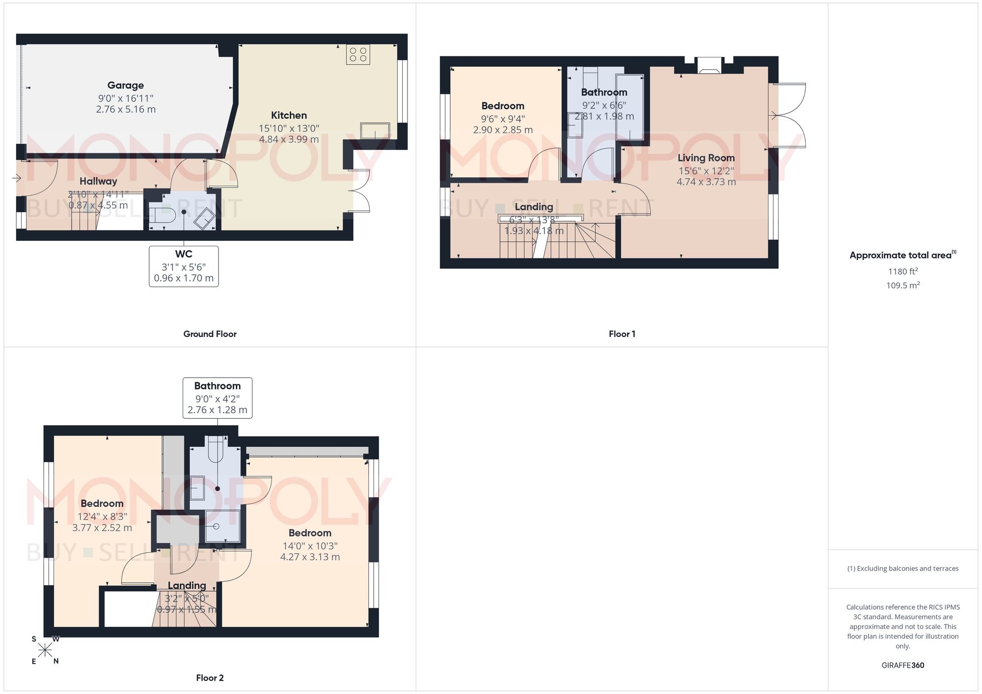 68 Pendinas, Wrexham floorplan