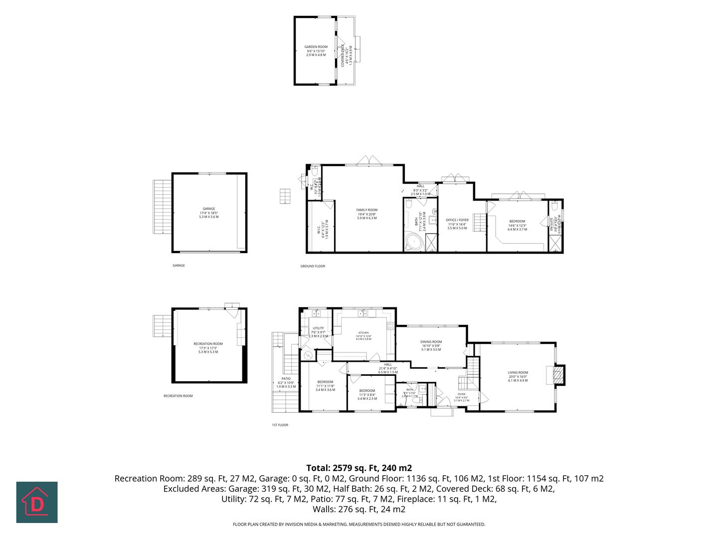 The Sycamores, Strang Road, Braddan floorplan