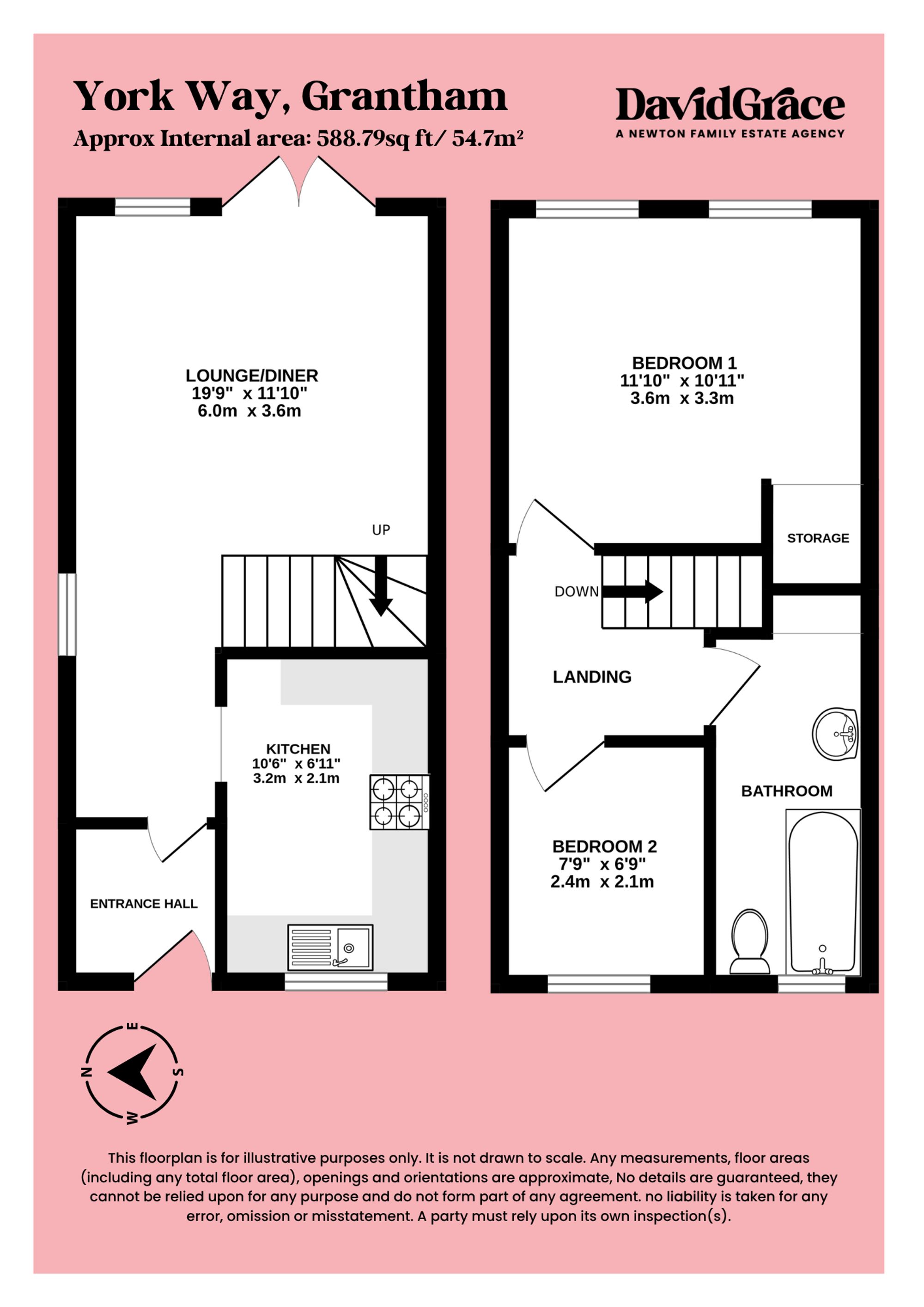8 York Way, Grantham floorplan